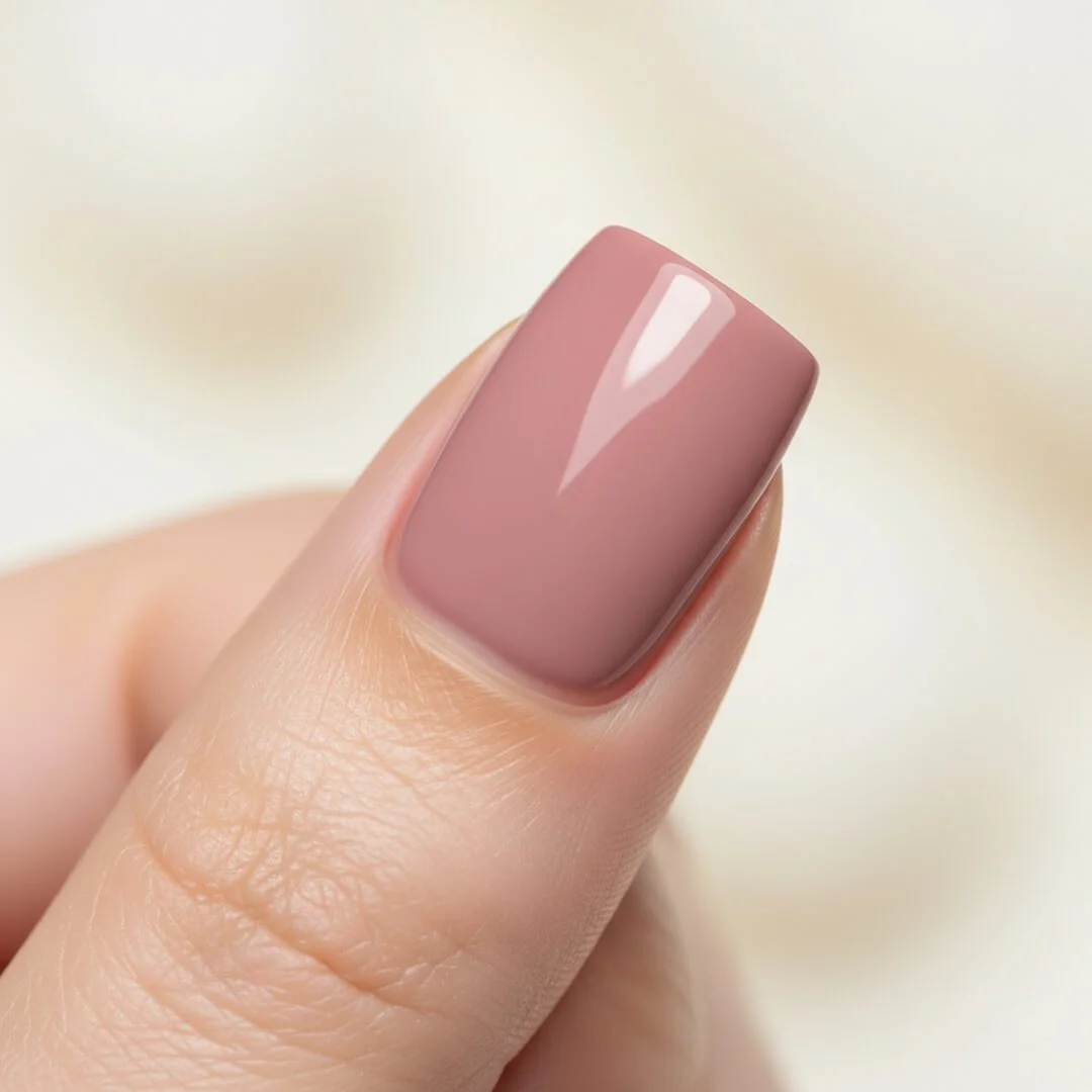 Squoval (soft square) nails
