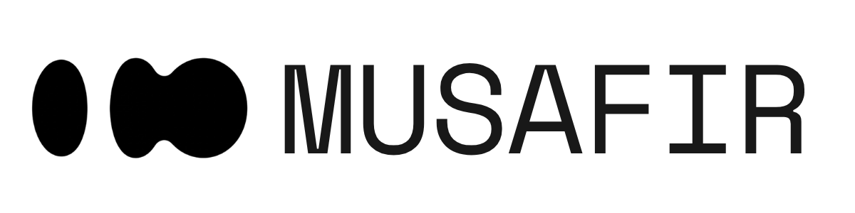 Musafir Coffee Logo in Black