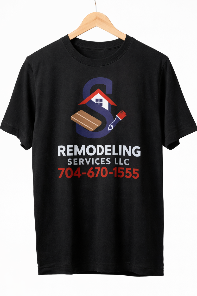 Custom printed t-shirt with logo design, high-quality apparel printing for brands and businesses.