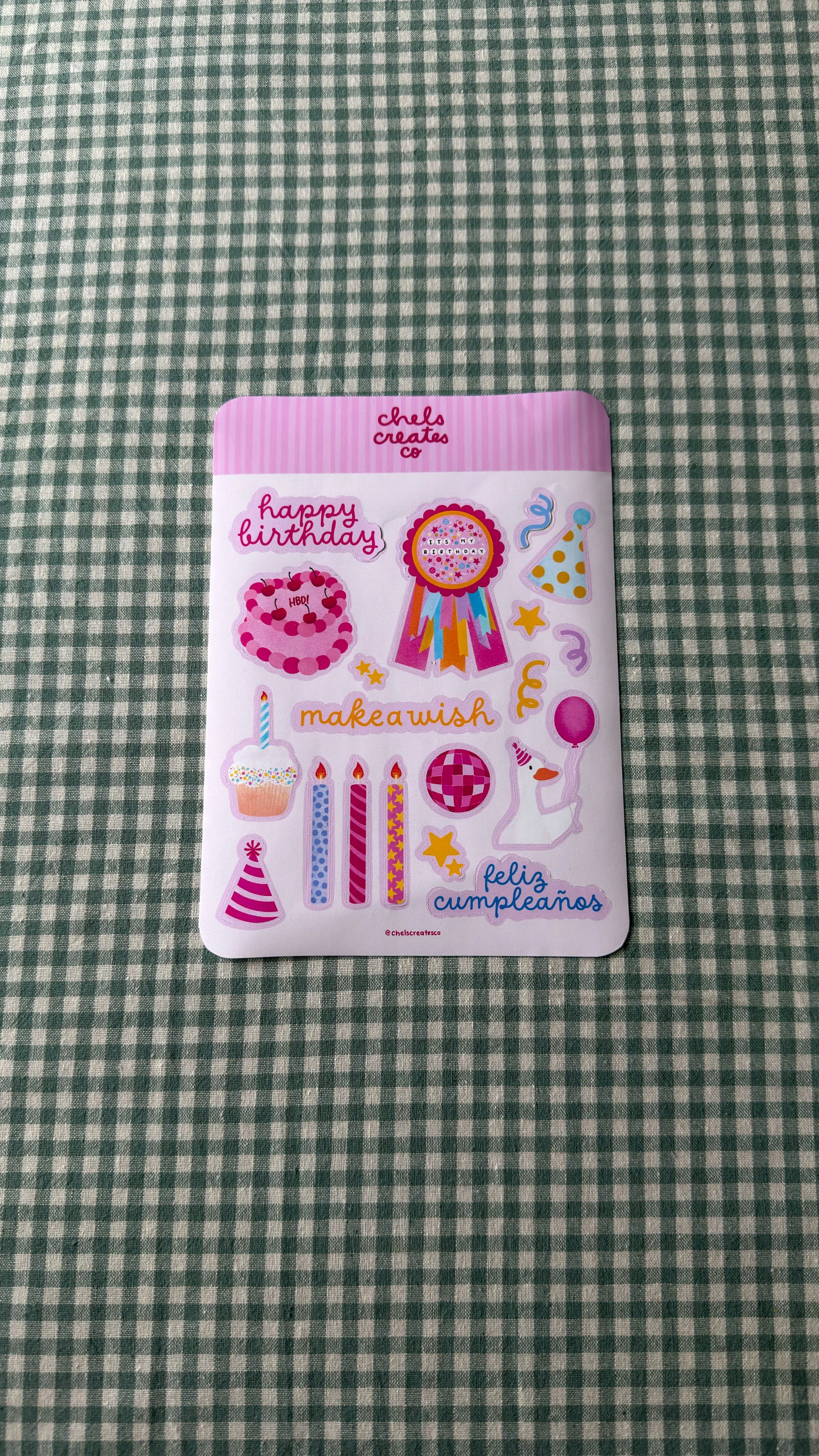 Birthday Celebration Sticker Sheet
