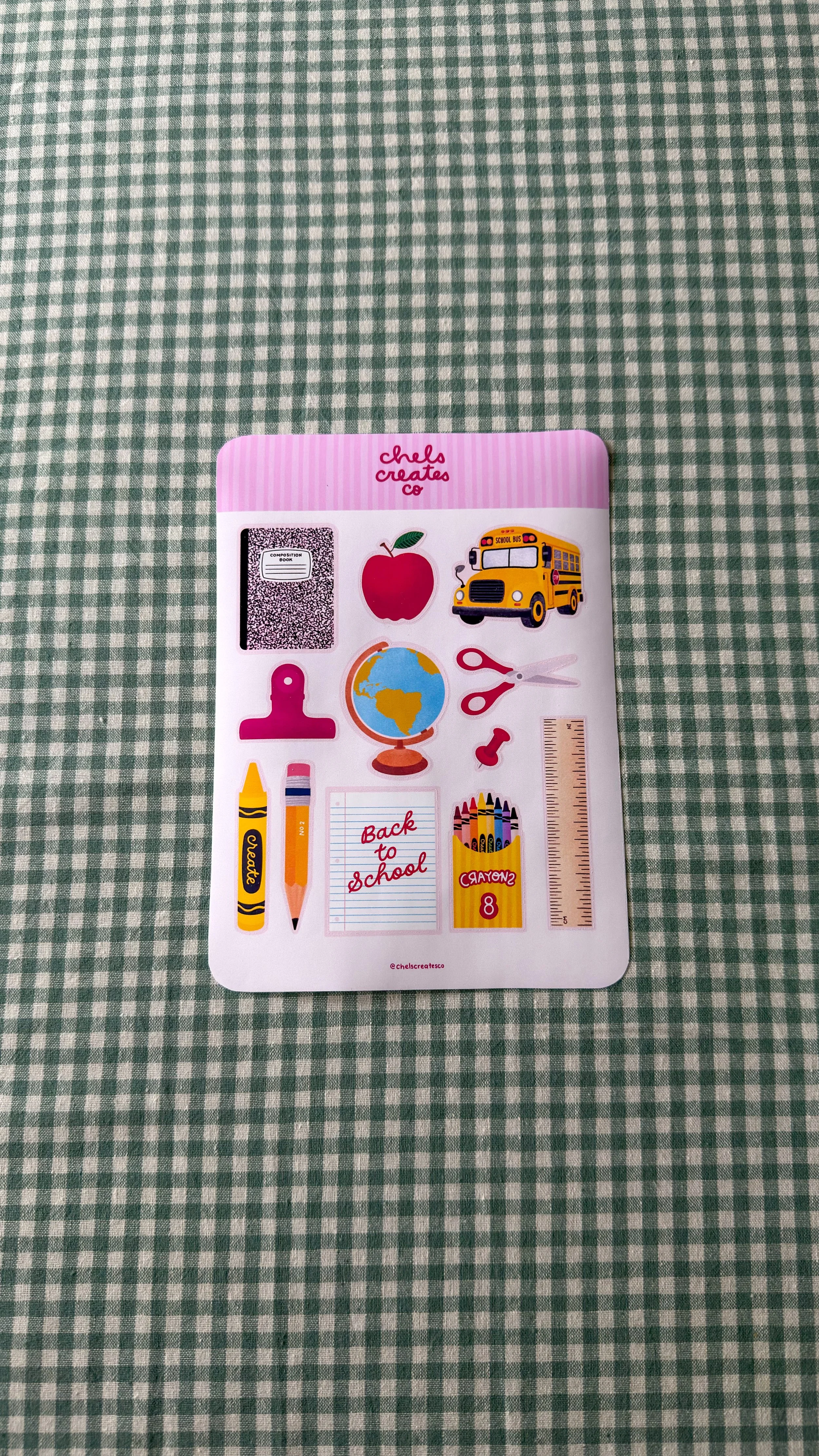 Back to School Sticker Sheet