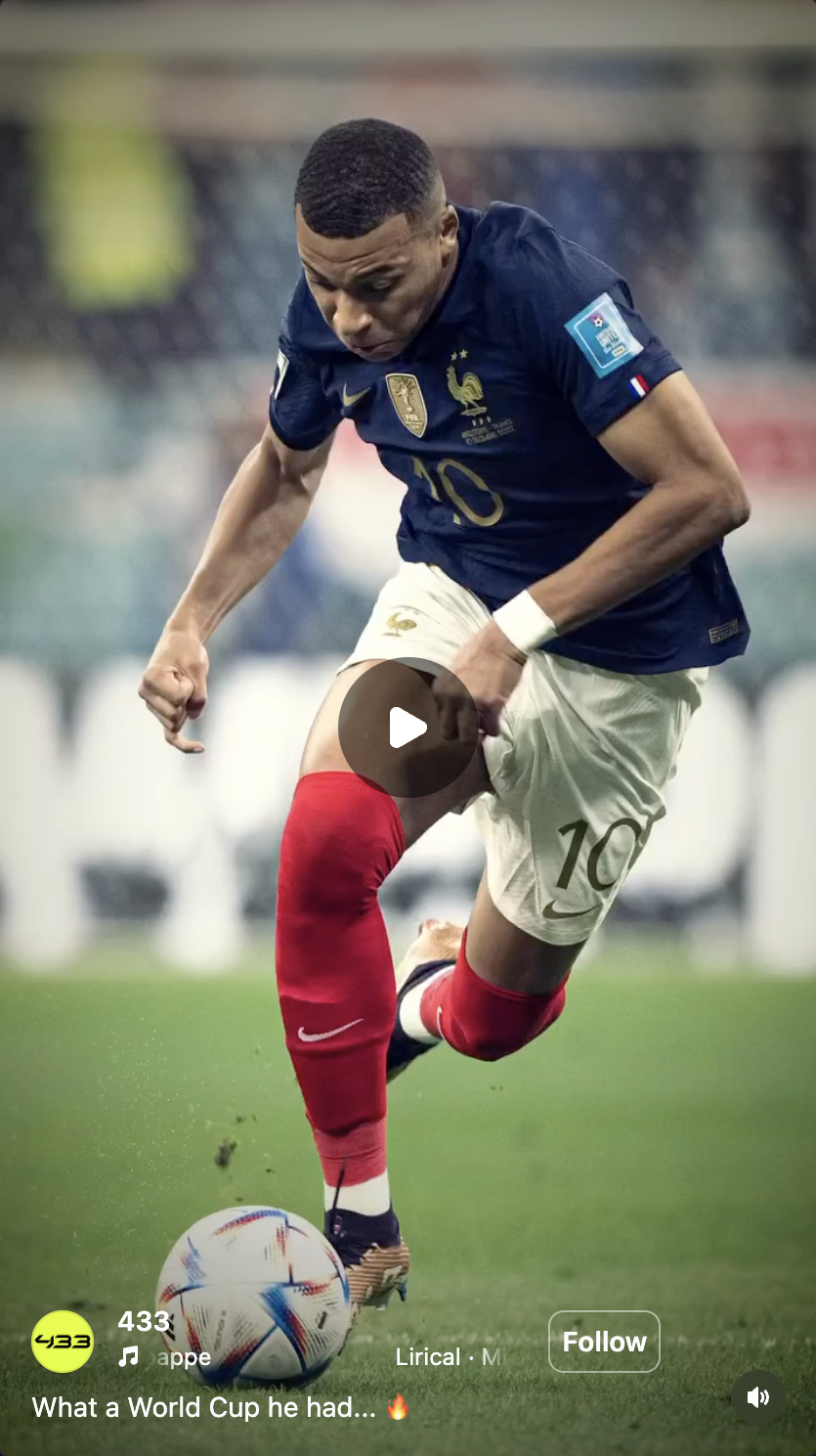 433 x Kylian Mbappe