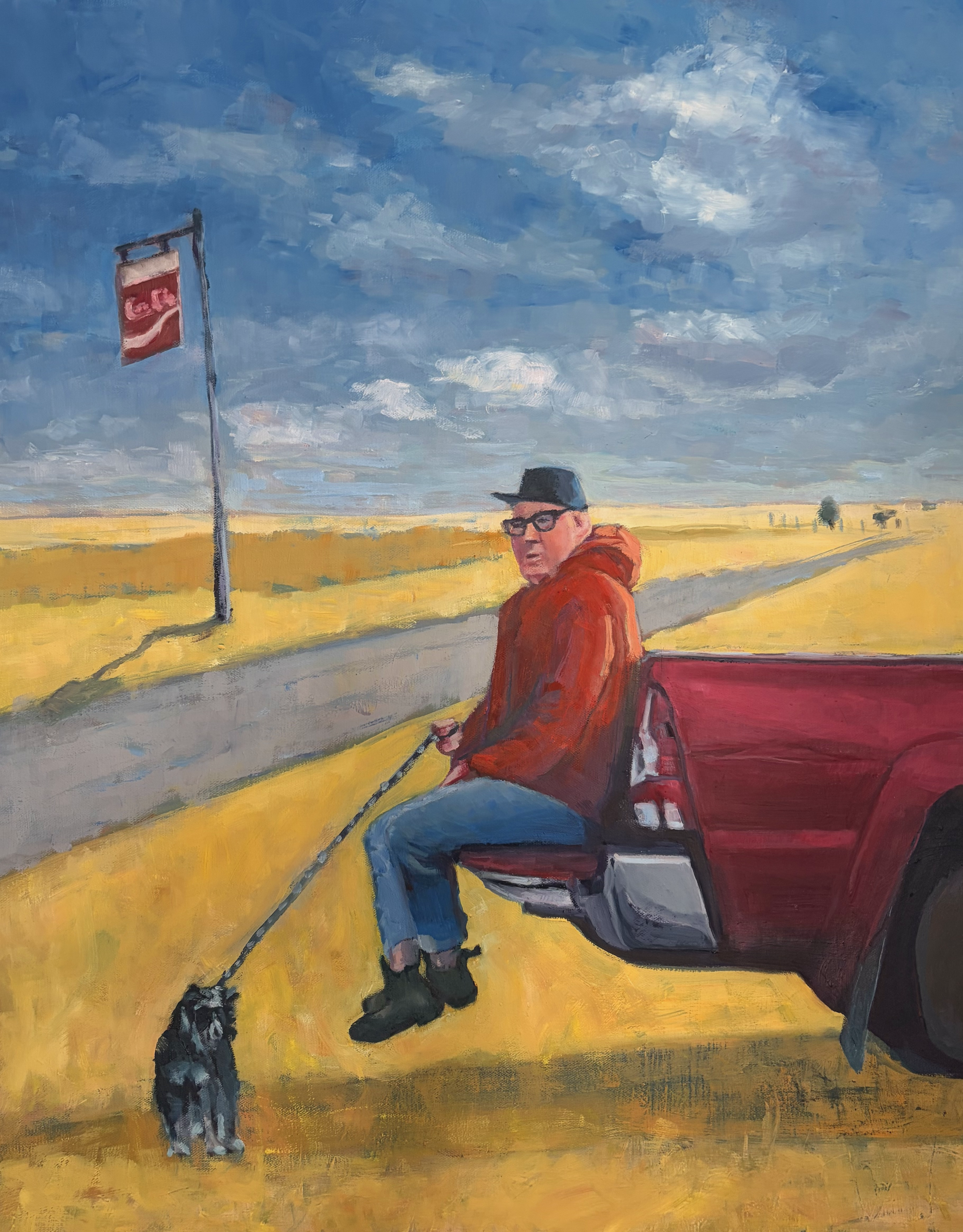 Where are You From?, 24x26, oil on canvas $700