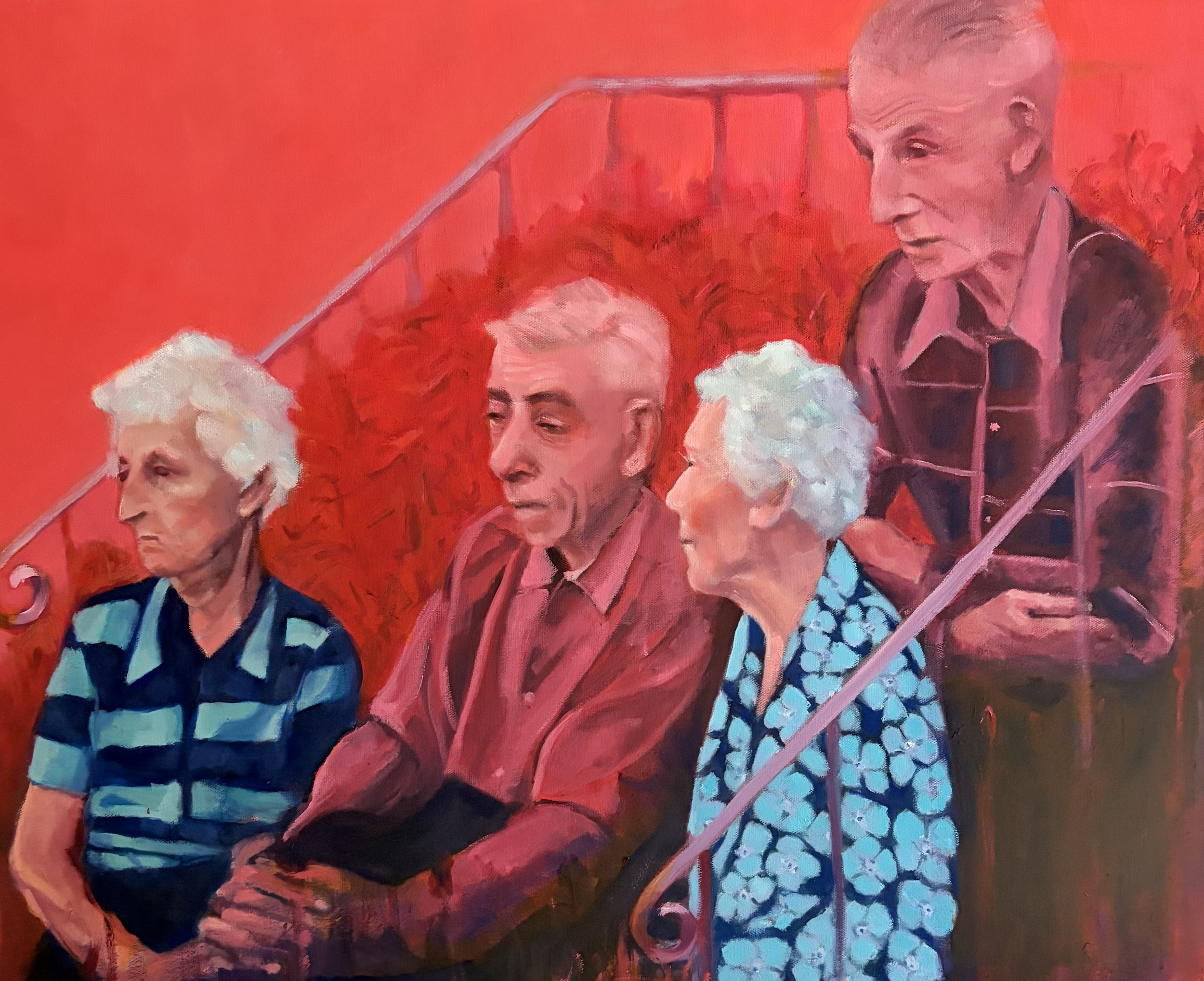 The Stoop, 24x36, oil on canvas, $900