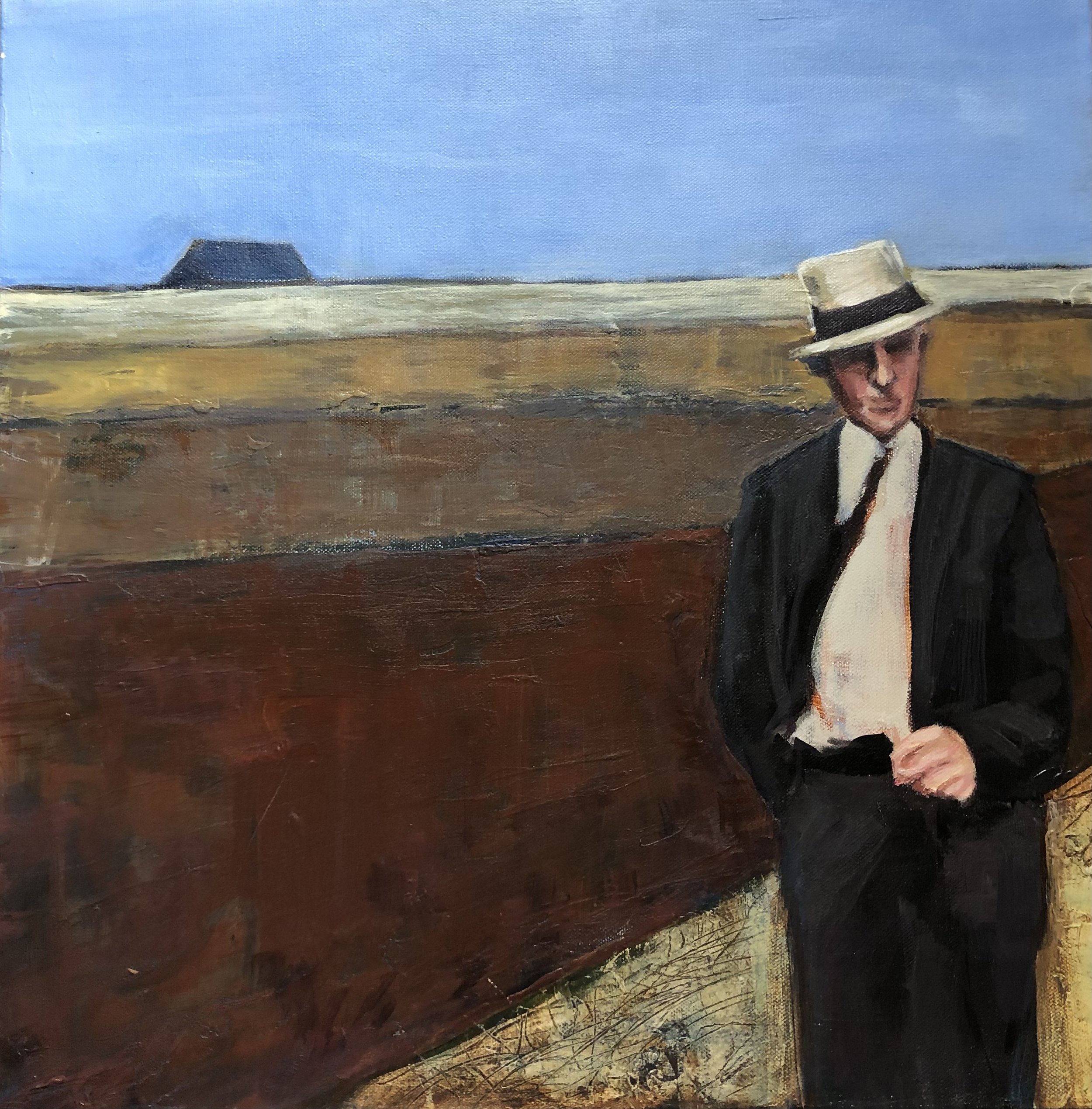 Homestead, 20x20, acrylic on canvas, $700