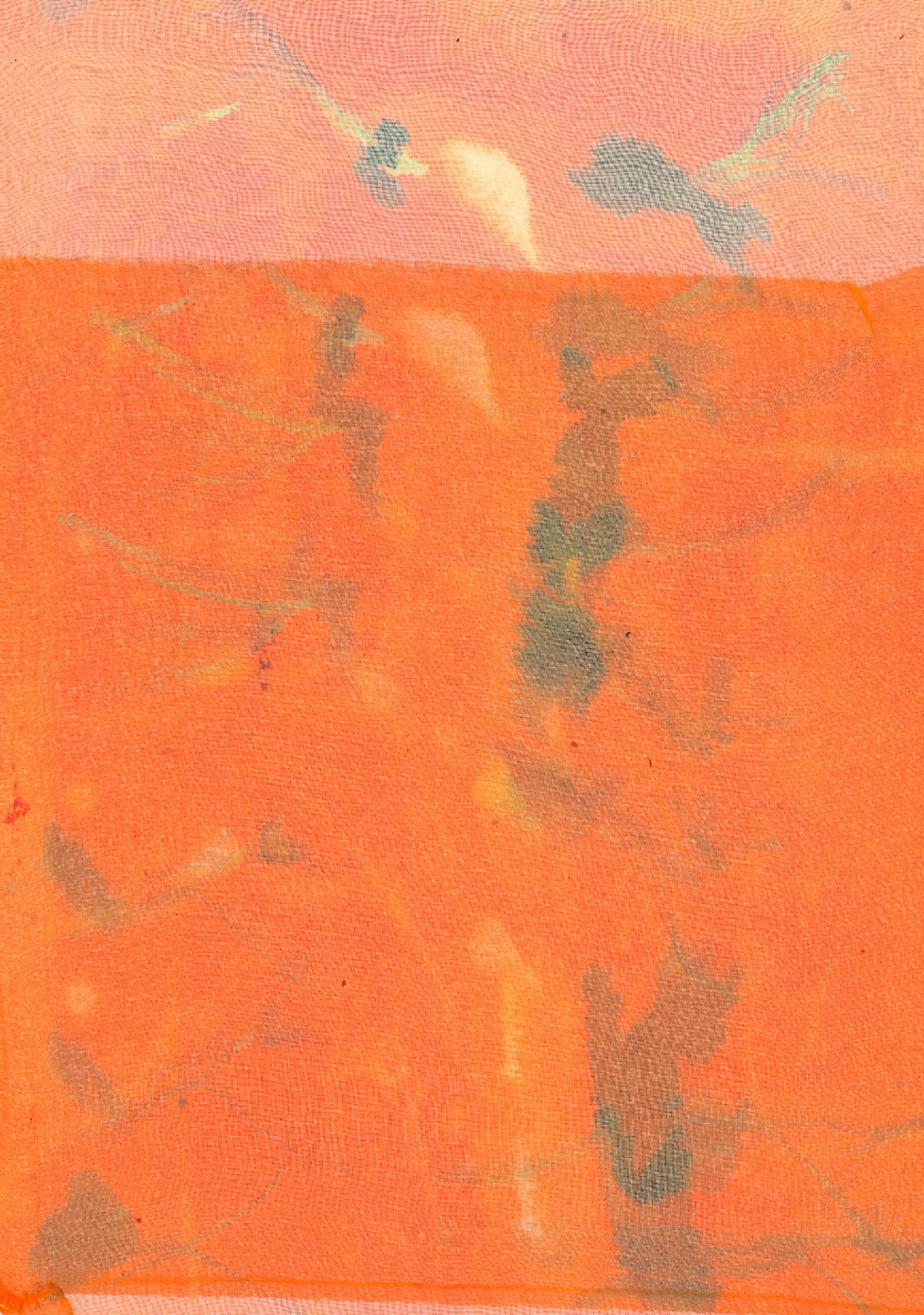 Procion dyes, heat sublimation on Polyester Organza