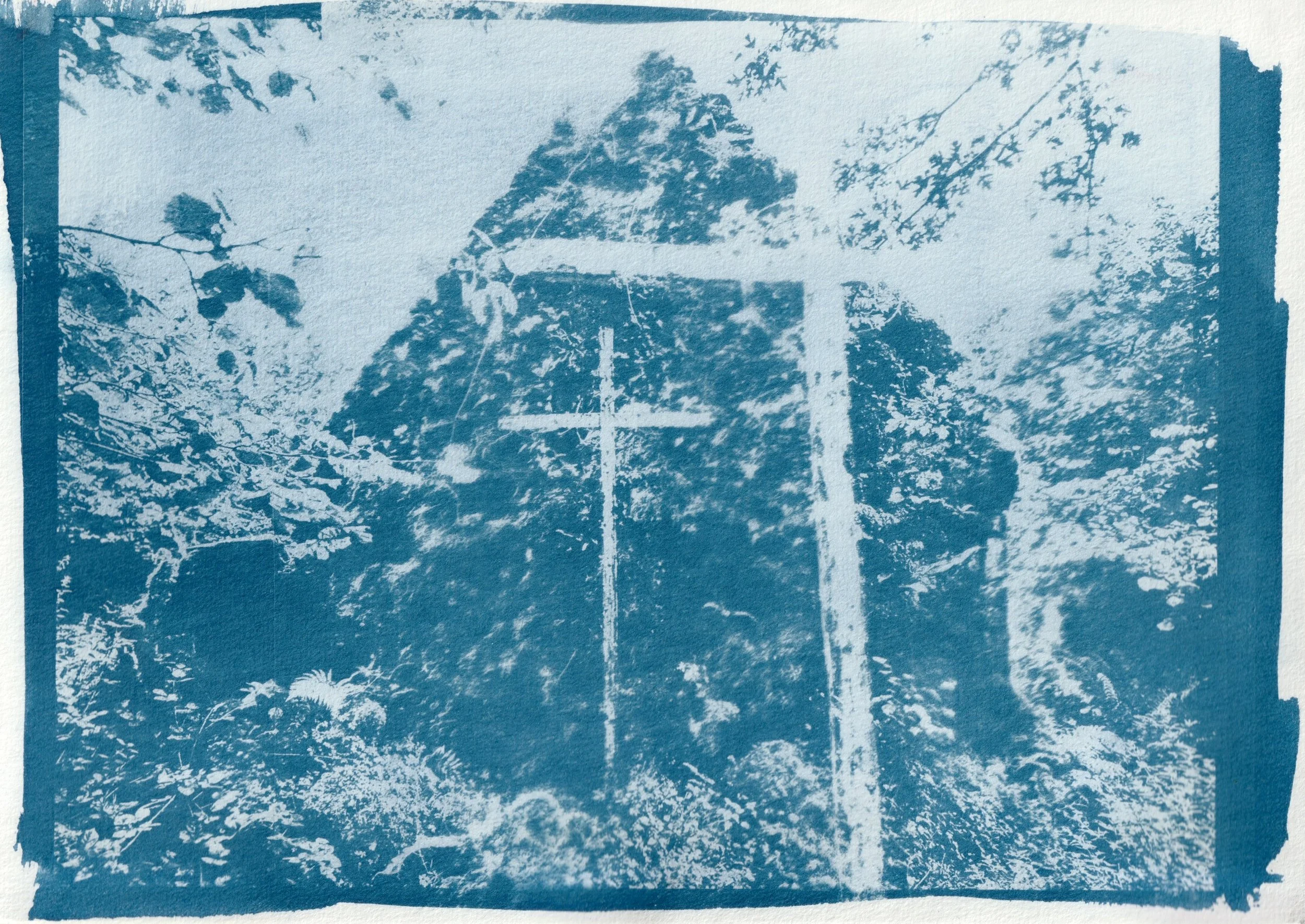 The Hermitage. 2025. Cyanotype on paper. 10 x 8 in.