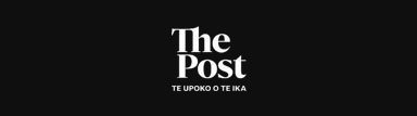 Black background with white text that says "The Post" and smaller text below in a foreign language.