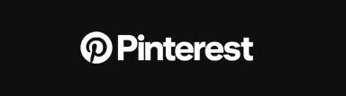 Pinterest logo on a black background