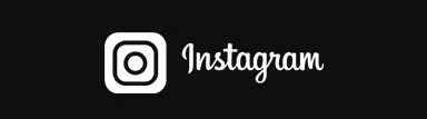 Instagram logo with white icon and text on a black background