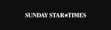 Black background with white text reading 'SUNDAY STAR TIMES'