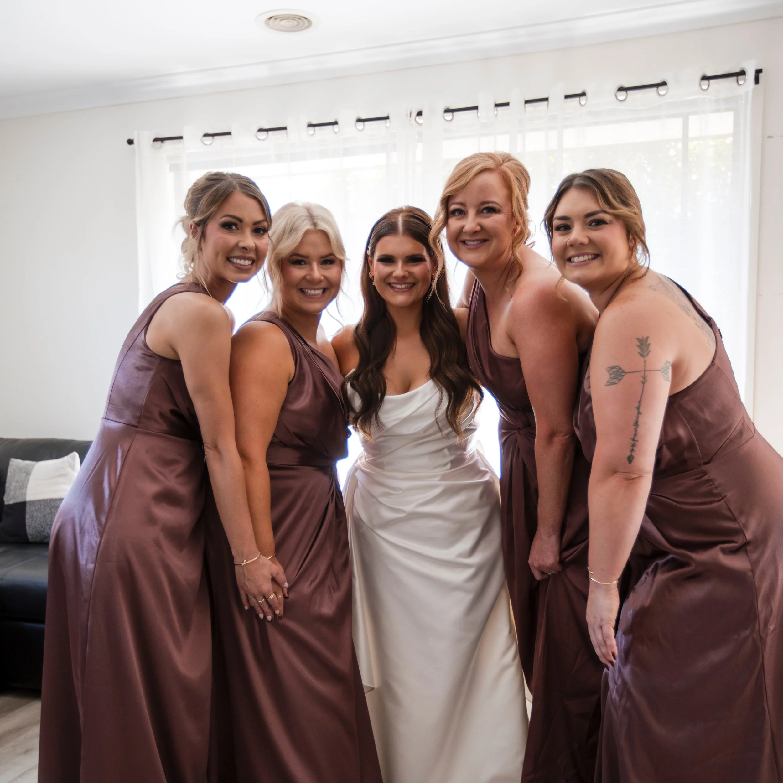 A morning filled with love, laughter, champagne, and all things glam 🤍✨
Such a special morning for C&amp;B getting Corrine and her beautiful bridal party ready for the big day. From soft waves to flawless finishing touches, every style was created t