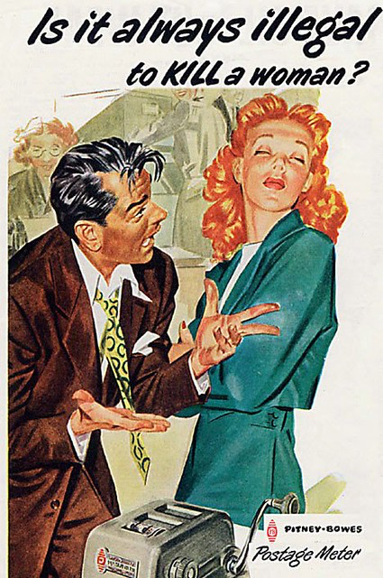 GenderSoldSeparately: 1947 Pitney-Bowes Postage Meters