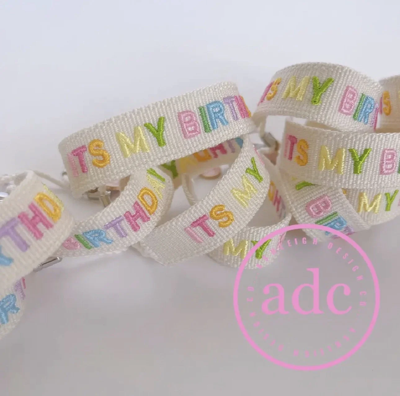 Birthday Woven Canvas Bracelet (Kids)