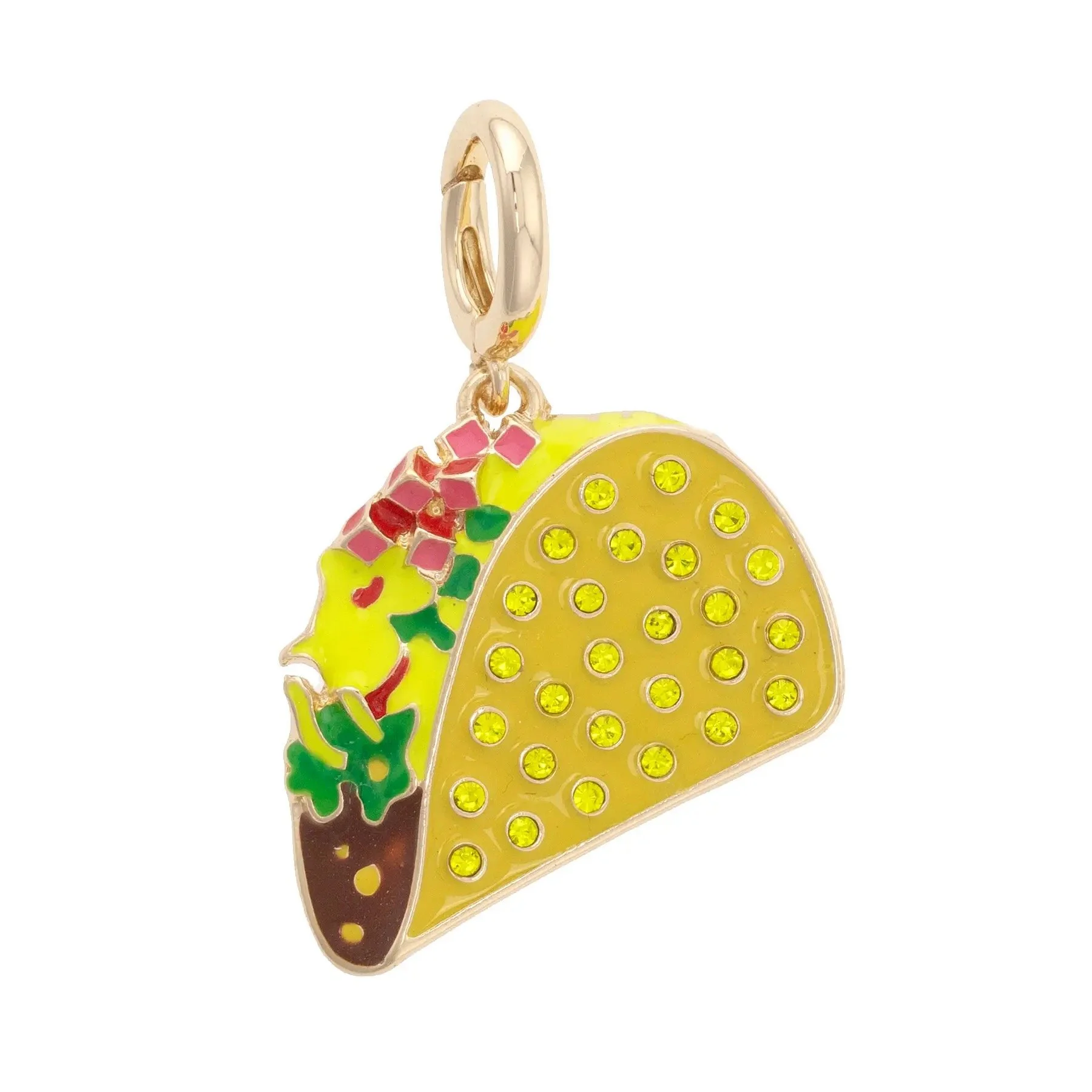 Taco Charm Scarf Necklace