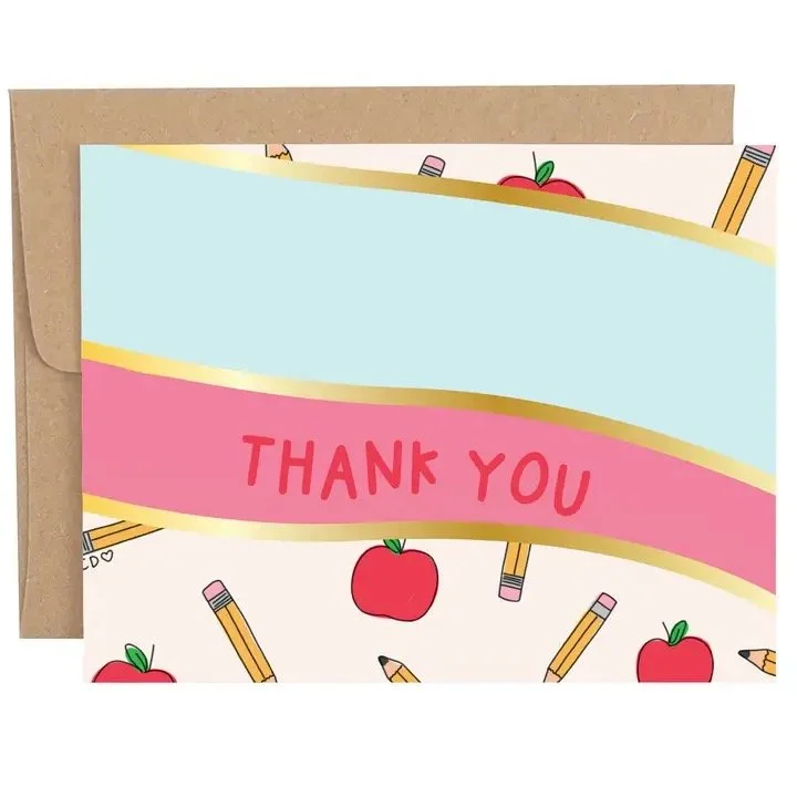 Thank You Teacher Greeting Card