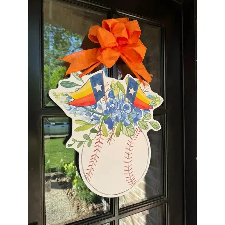 Astros Baseball Door Hanger