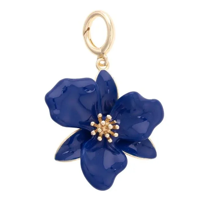 Flower Charm Scarf Necklace