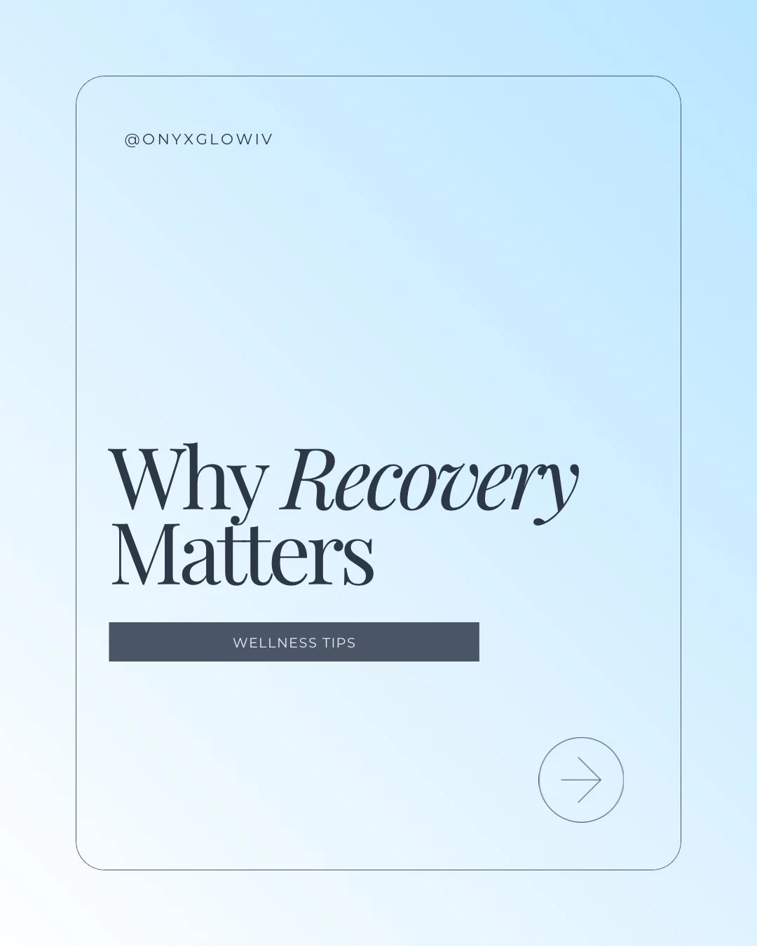 Movement and recovery work together ✨

Hydration, rest, recovery, and intentional wellness support all play a role in helping your body feel its best &mdash; especially during busy schedules, stressful weeks, workouts, travel, and events.

We love cr