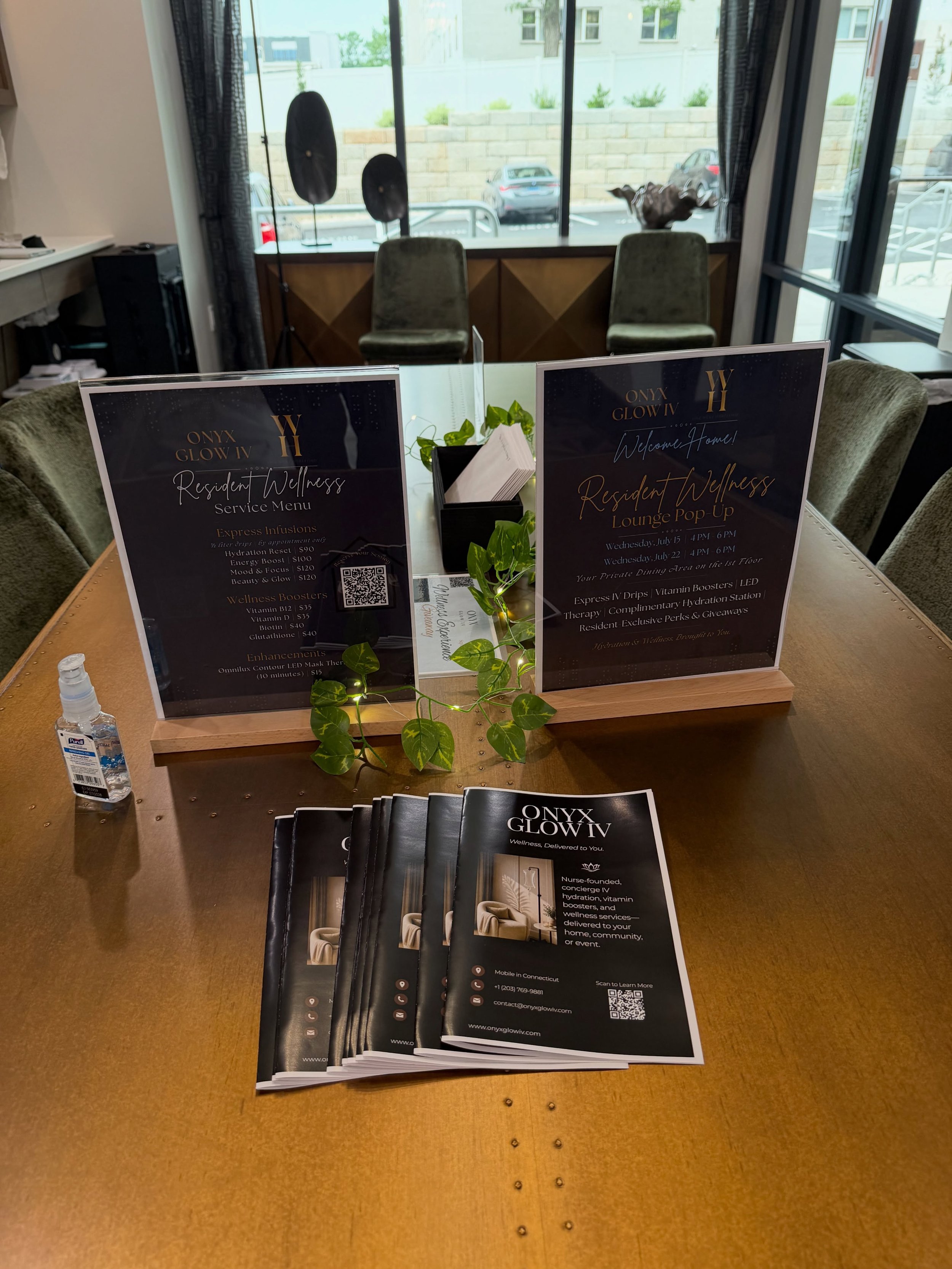 ✨ Our first Resident Wellness Pop-Up!

We had such a wonderful time last week at One West Hartford Apartments, meeting residents, sharing what Onyx Glow IV is all about, and bringing concierge wellness directly to the community.

From express IV infu