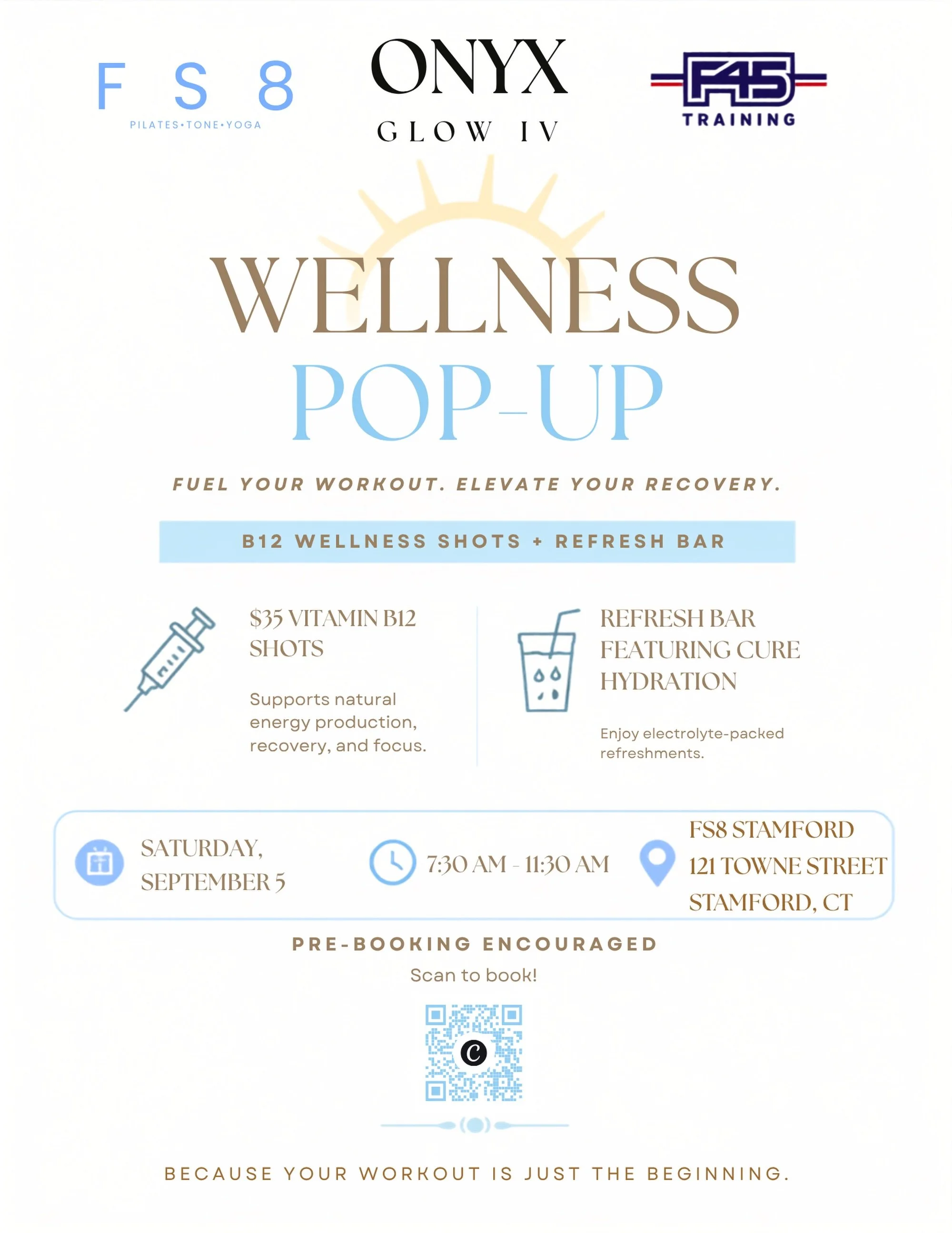 ✨ We&rsquo;re bringing wellness to your workout. ✨

We&rsquo;re so excited to partner with @fs8_stamford and @f45_training_stamfordharborpt for a Wellness Pop-Up! 🤍

Whether you&rsquo;re finishing a workout or stopping by to say hello, we&rsquo;d lo