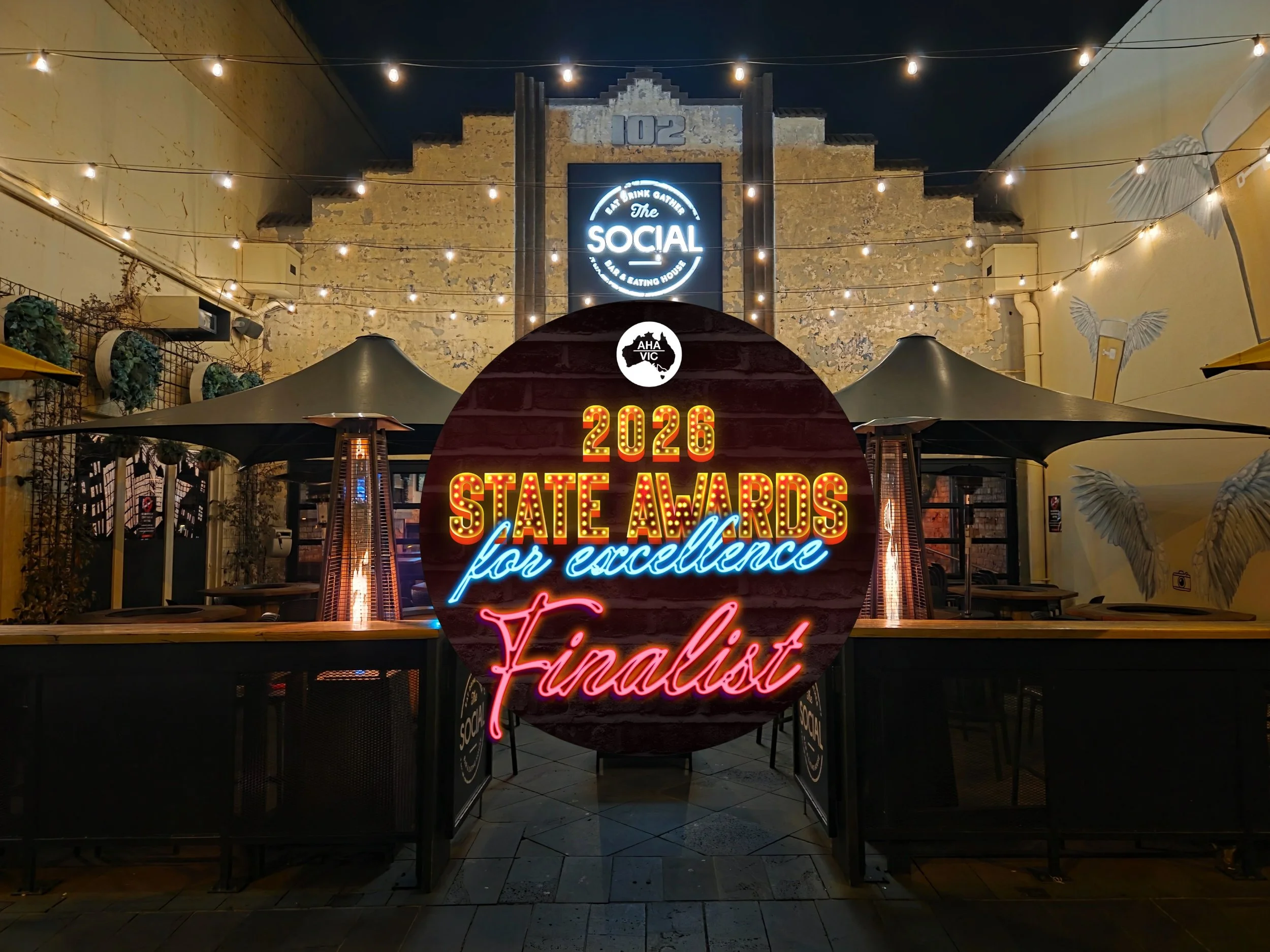 Fabulous food and voted Victoria's best "Specialty Bar". Time to get Social.  Book now