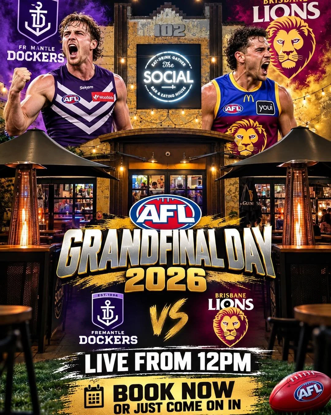 No plans, then we have you sorted.  Great food, football &amp; friends!!