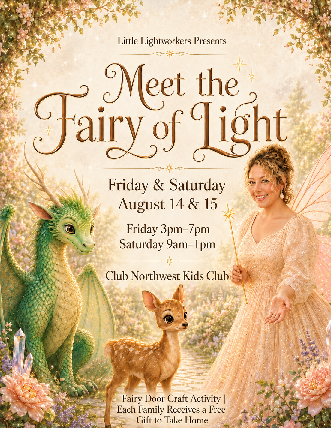 Meet the Fairy of Light at Club Northwest KIDS Club, Grants Pass