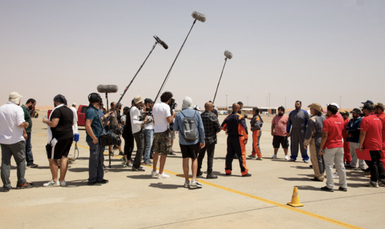 Netflix development group on location in Saudia Arabia