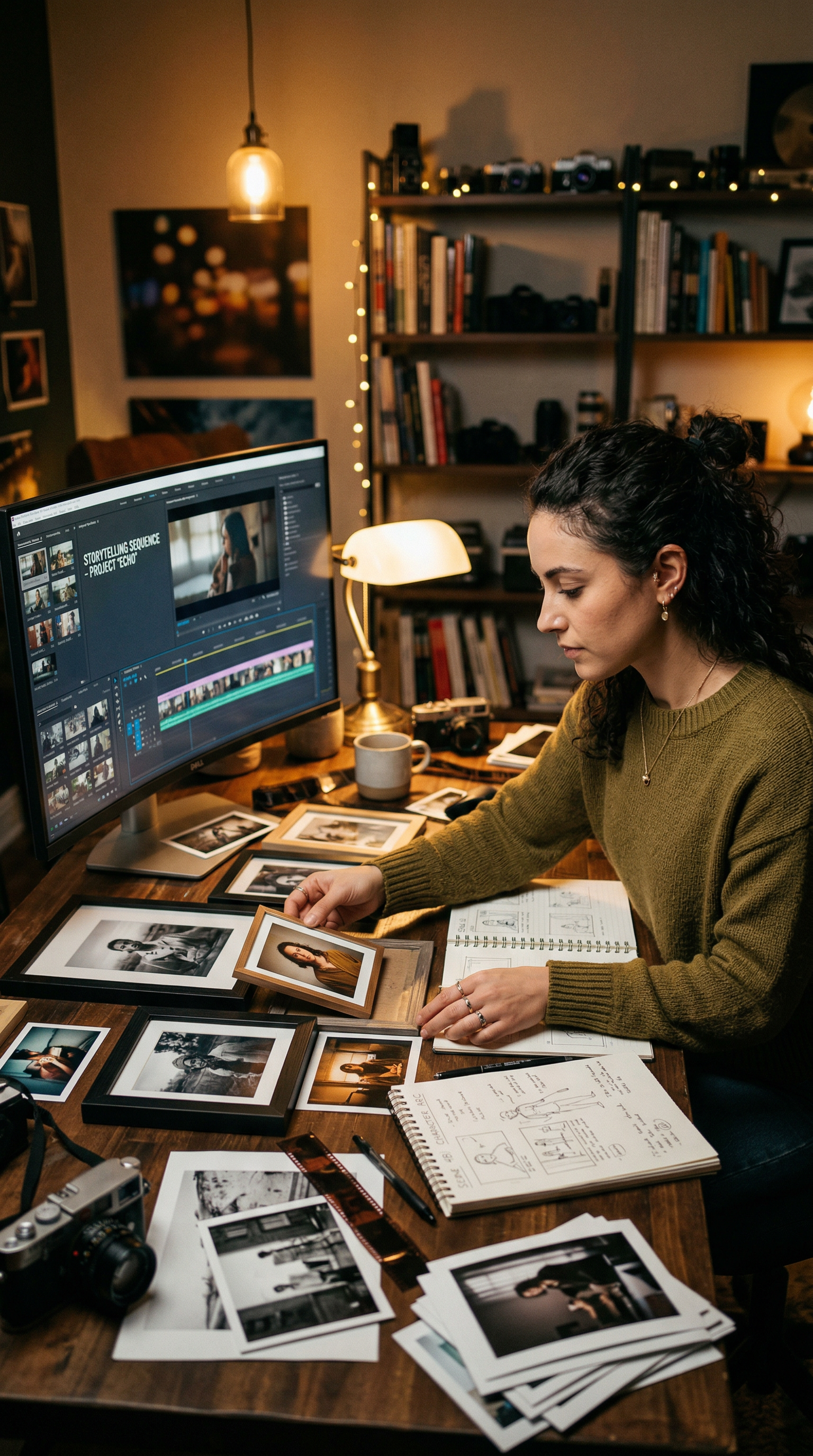 Expert film editors using AI