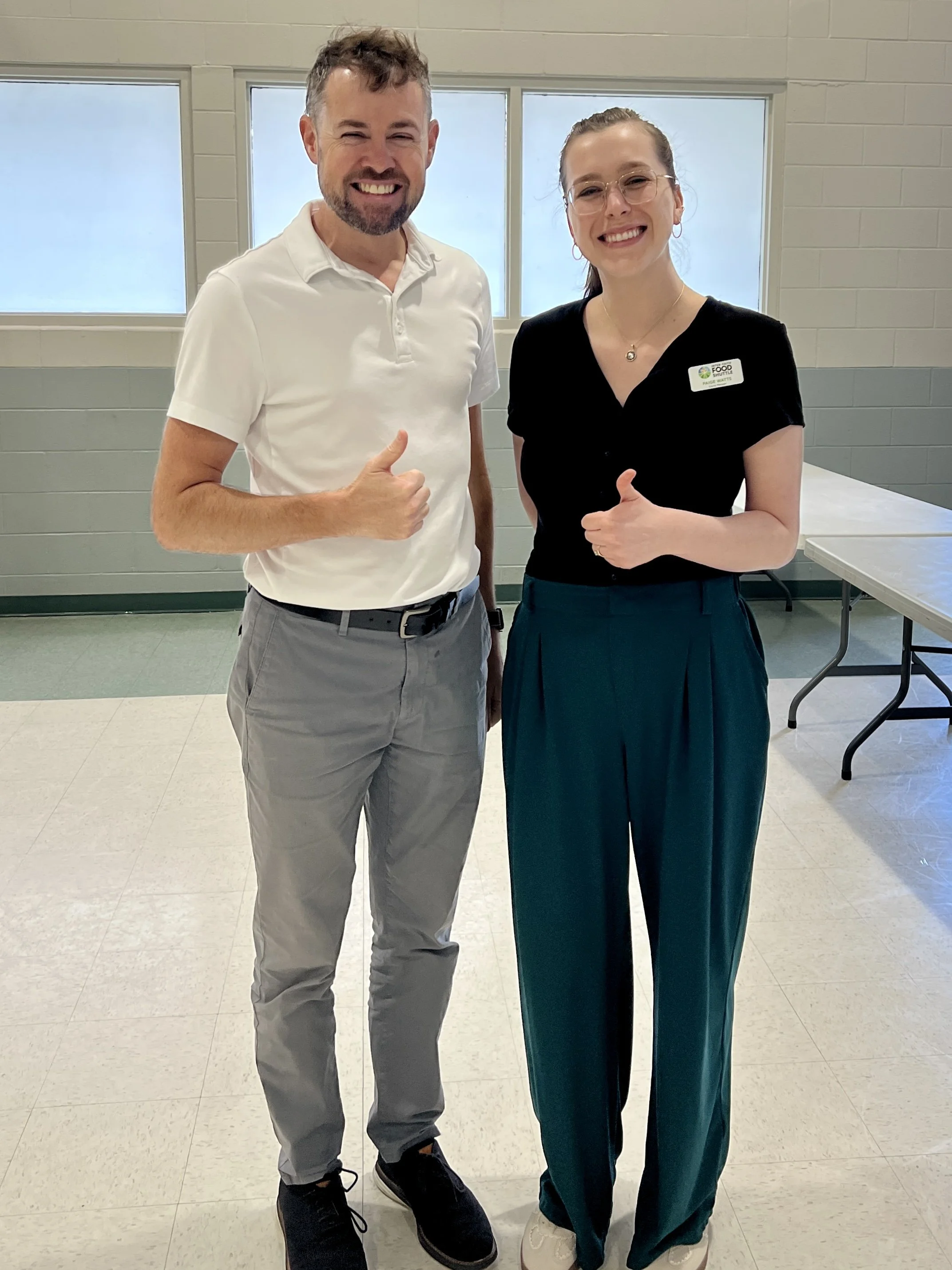 Paige Watts with Interfaith Food Shuttle - Summer Hunger Food Drive
