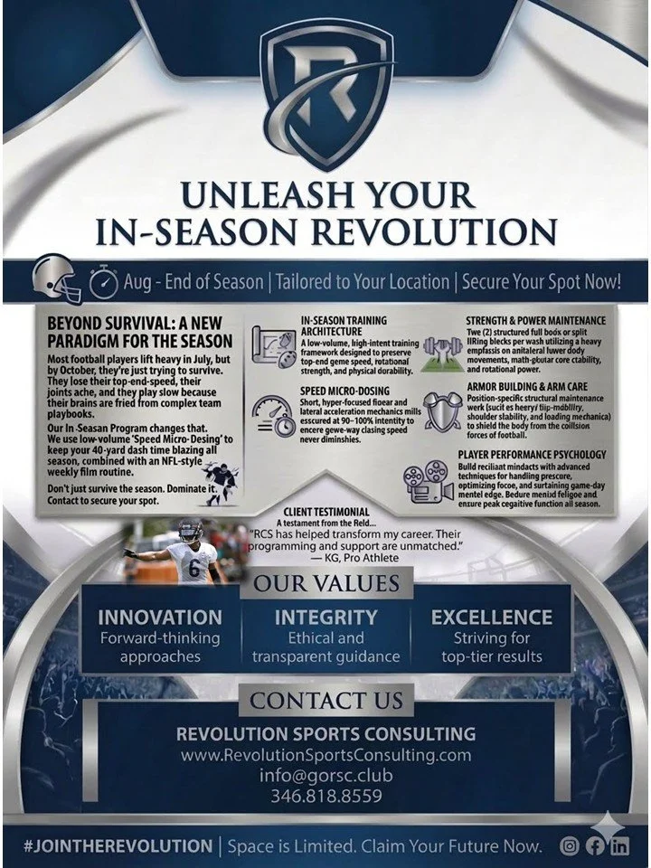 UNLEASH YOUR IN-SEASON REVOLUTION