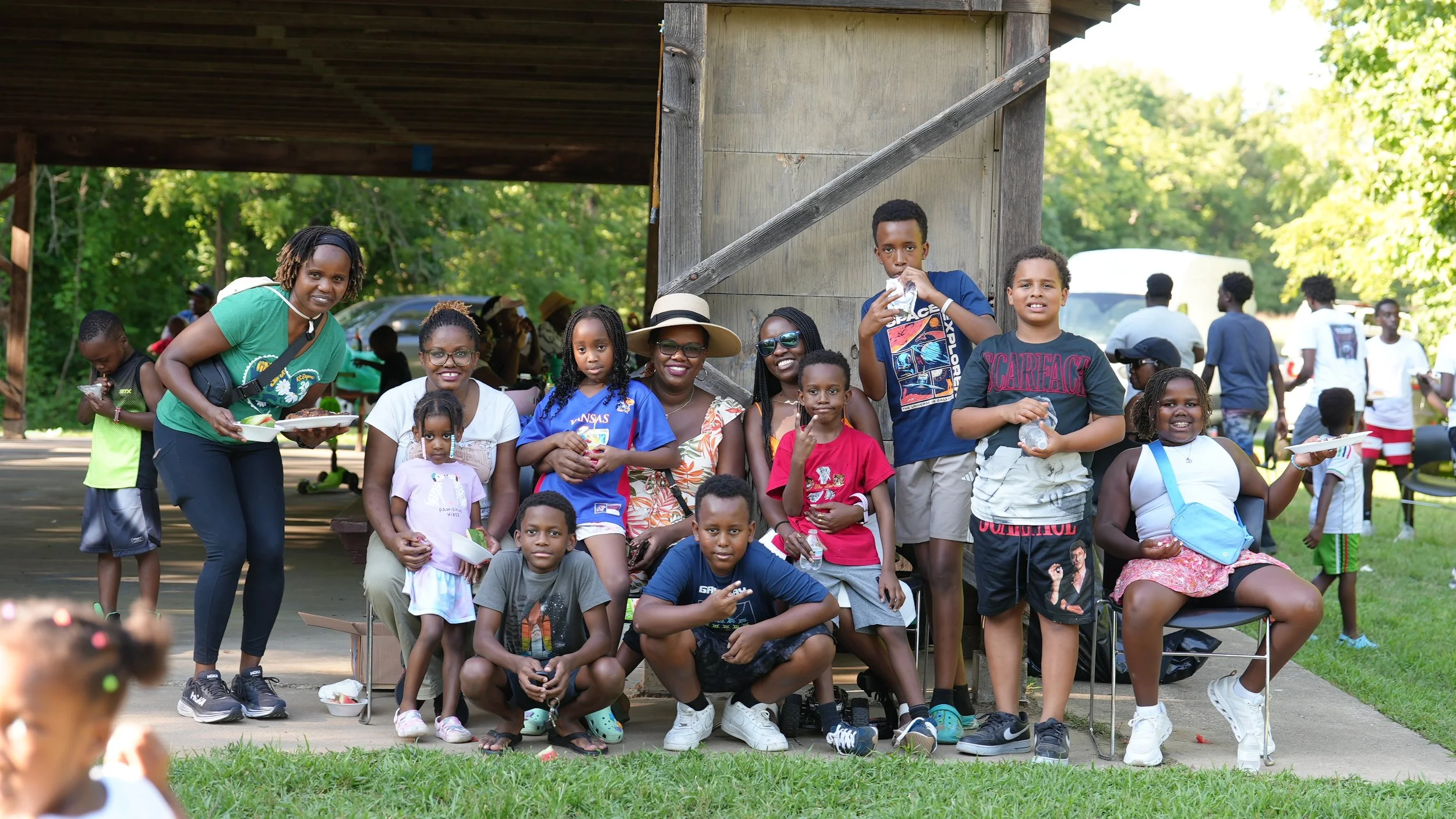 A group of people at All Nations Breakthrough Church's Picnic Retreat