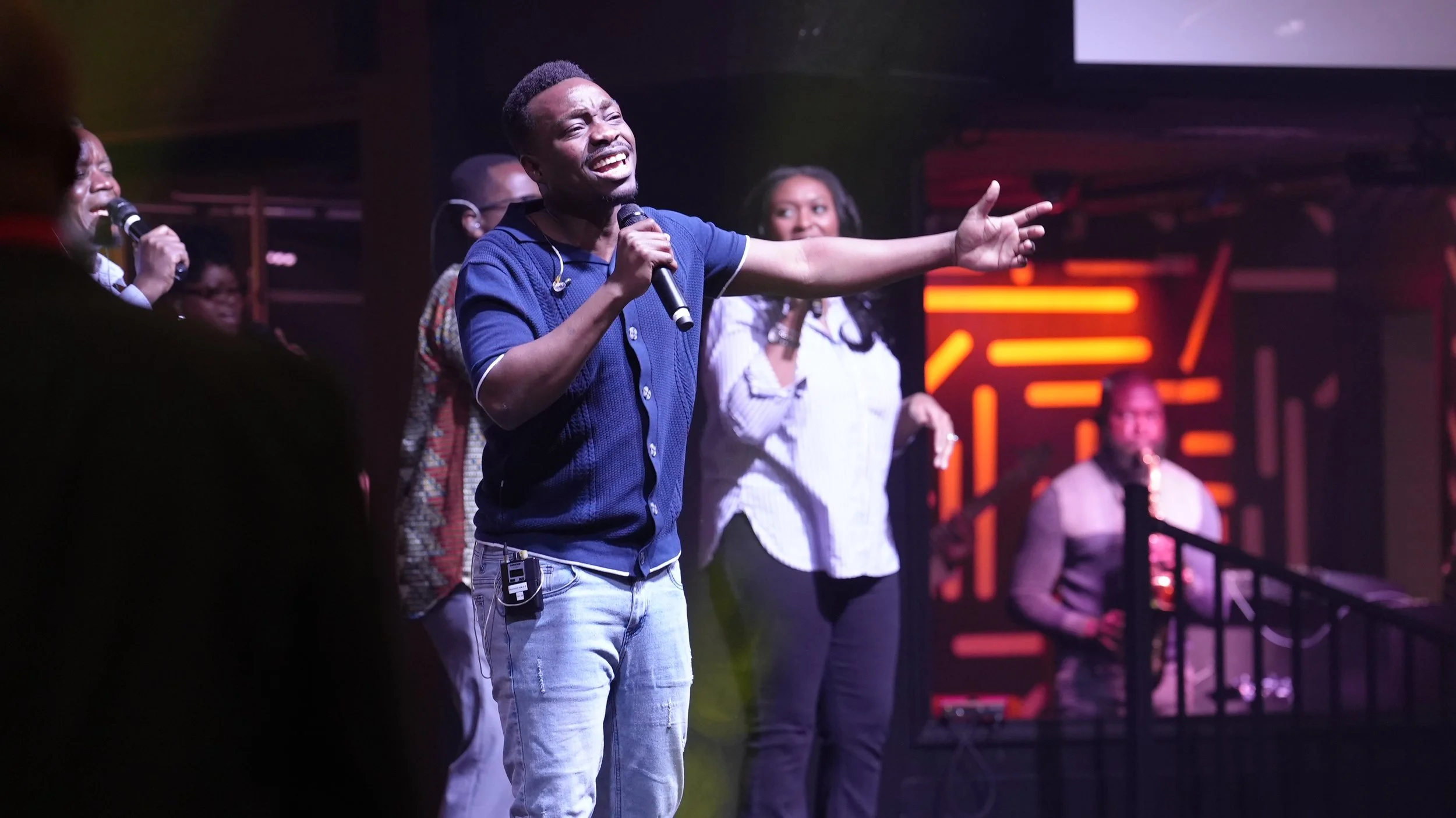A Moment During Praise & Worship at All Nations Breakthrough Church