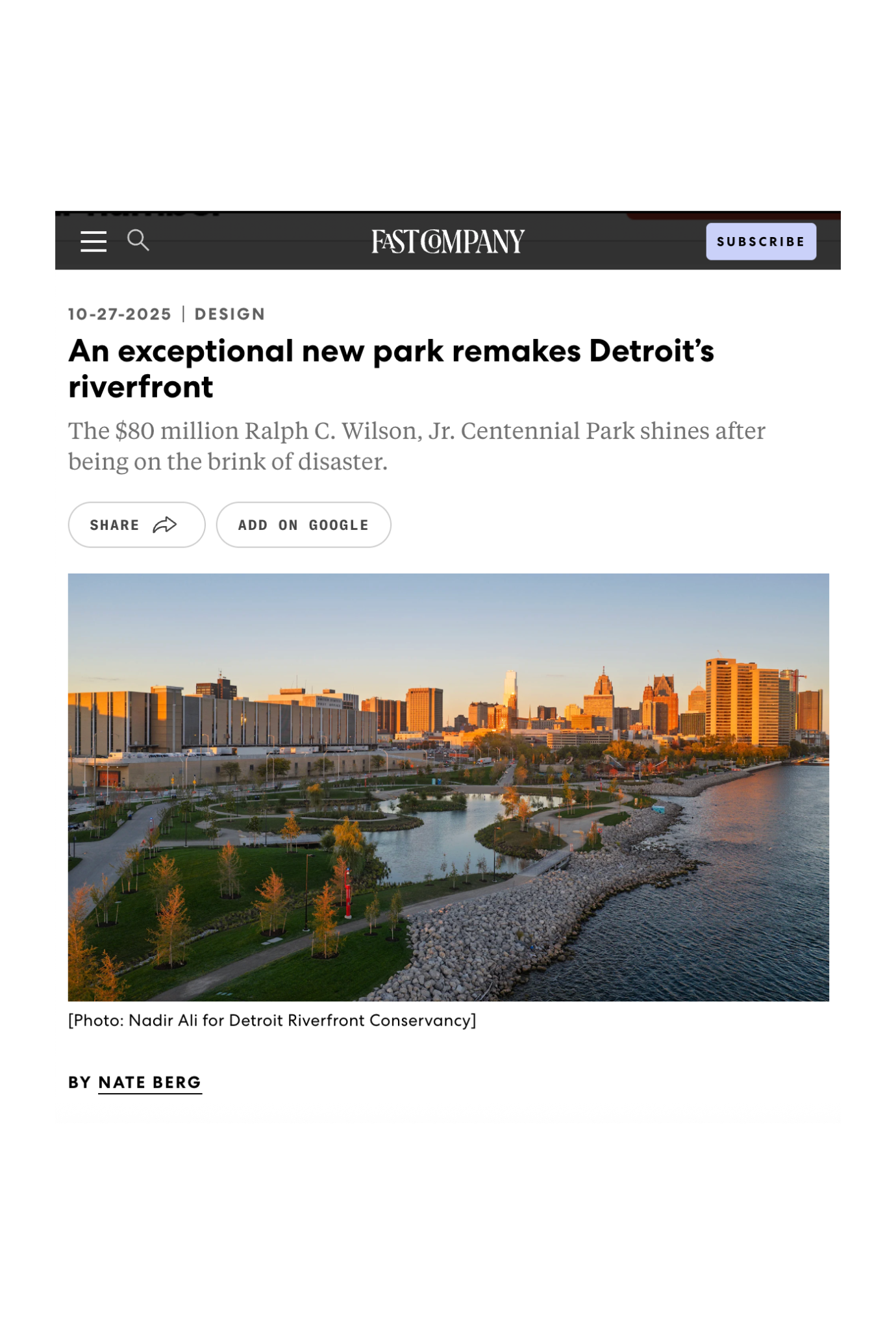 Detroit Riverfront Conservancy