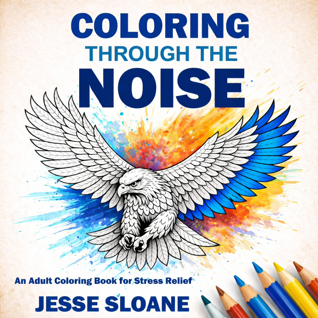 Coloring Through the Noise: An Adult Coloring Book for Stress Relief