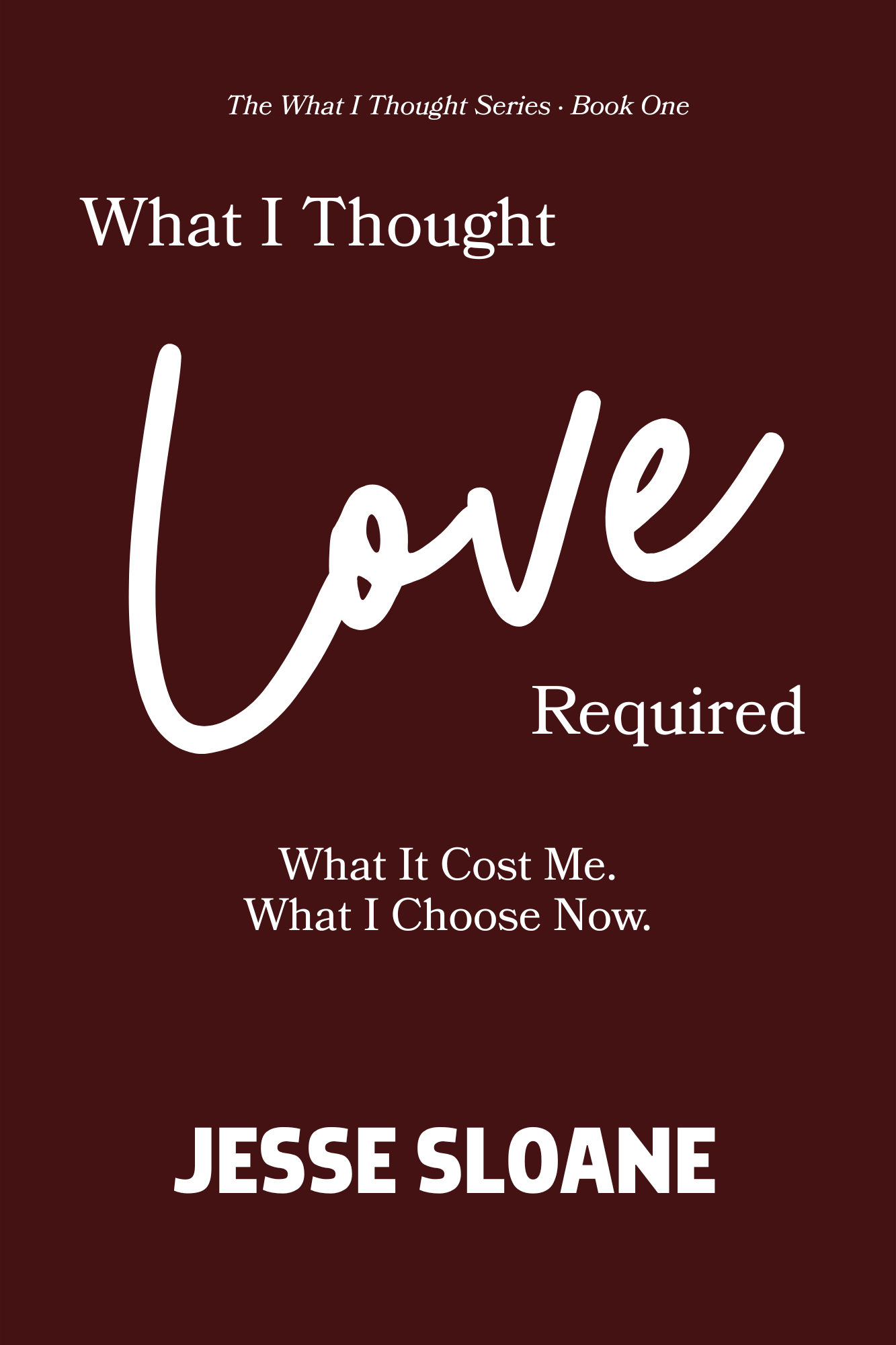 What I Thought Love Required by Jesse Sloane — book cover