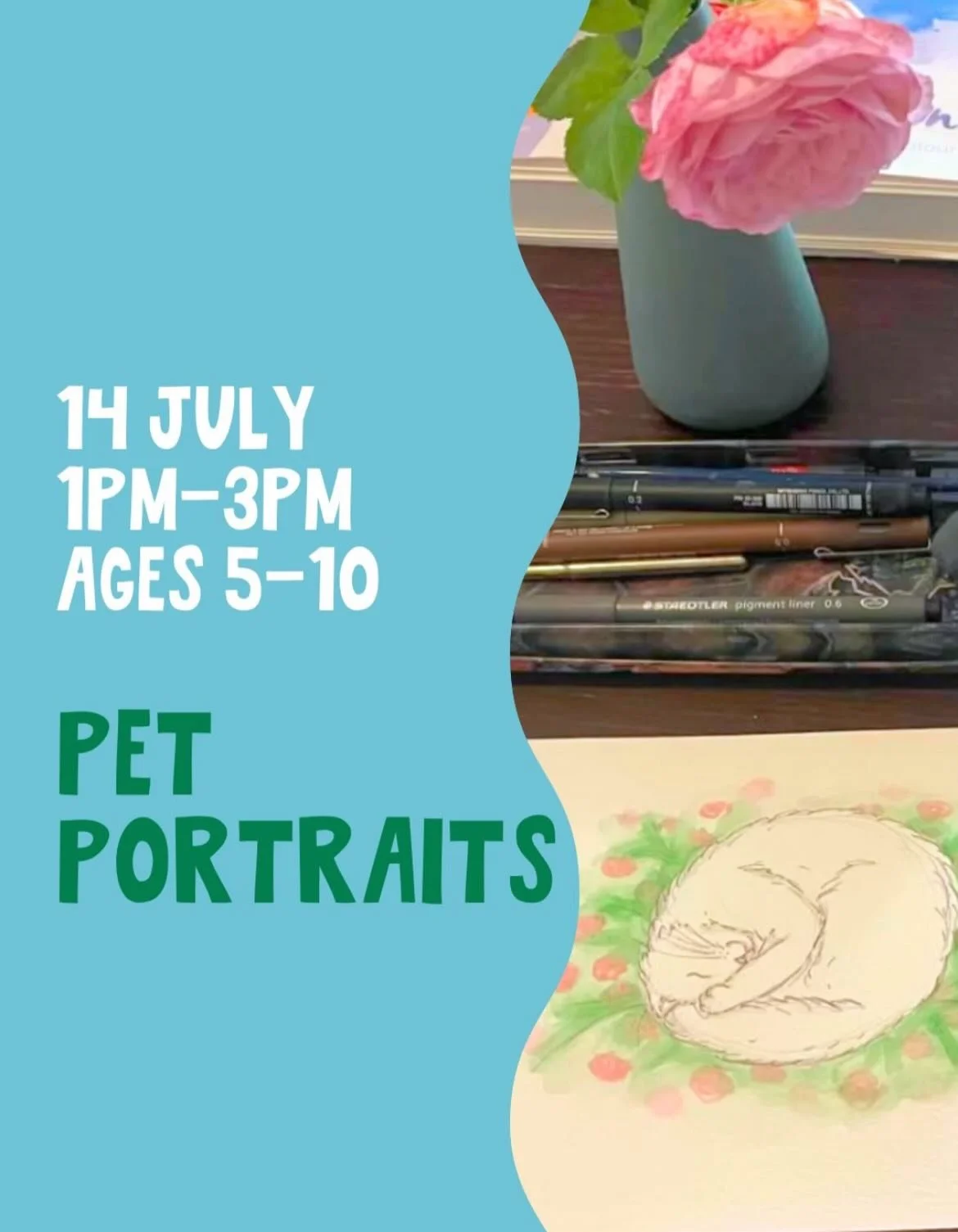 Guess what!? I&rsquo;ll be running a Pet Portrait Painting workshop for your little animal loving artists at the wonderful @storygardenstore this coming school holidays 🥳

During the workshop I&rsquo;ll teach the your children some watercolour and d