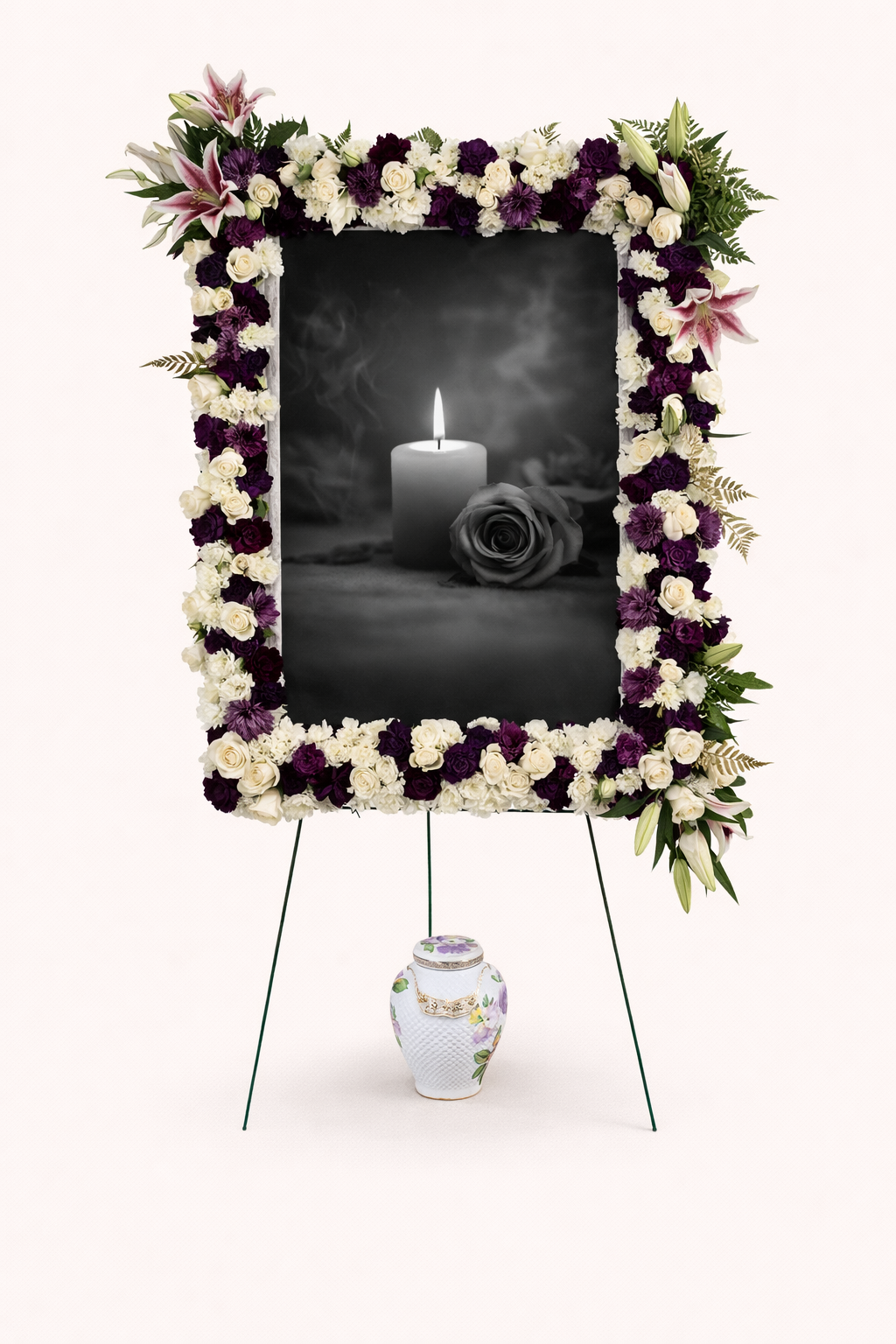 Forever in Our Hearts - Flowers Frame