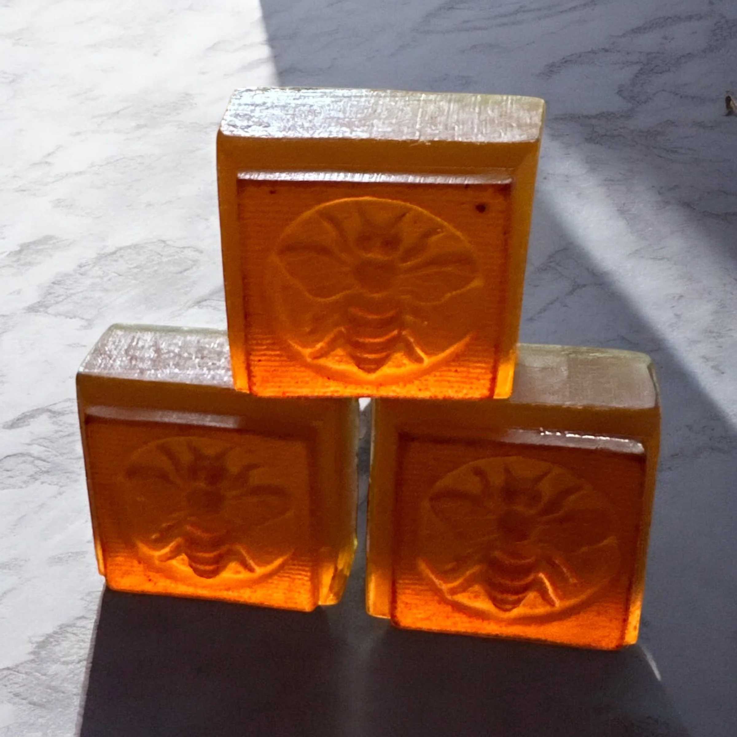 Turmeric and honey soap