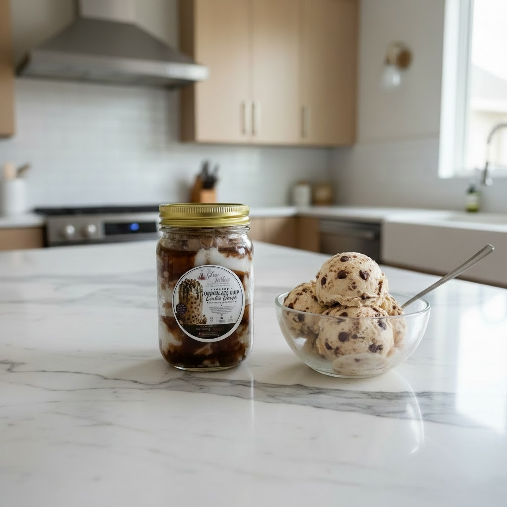 Loaded Chocolate Chip Cookie Dough Candle in a jar