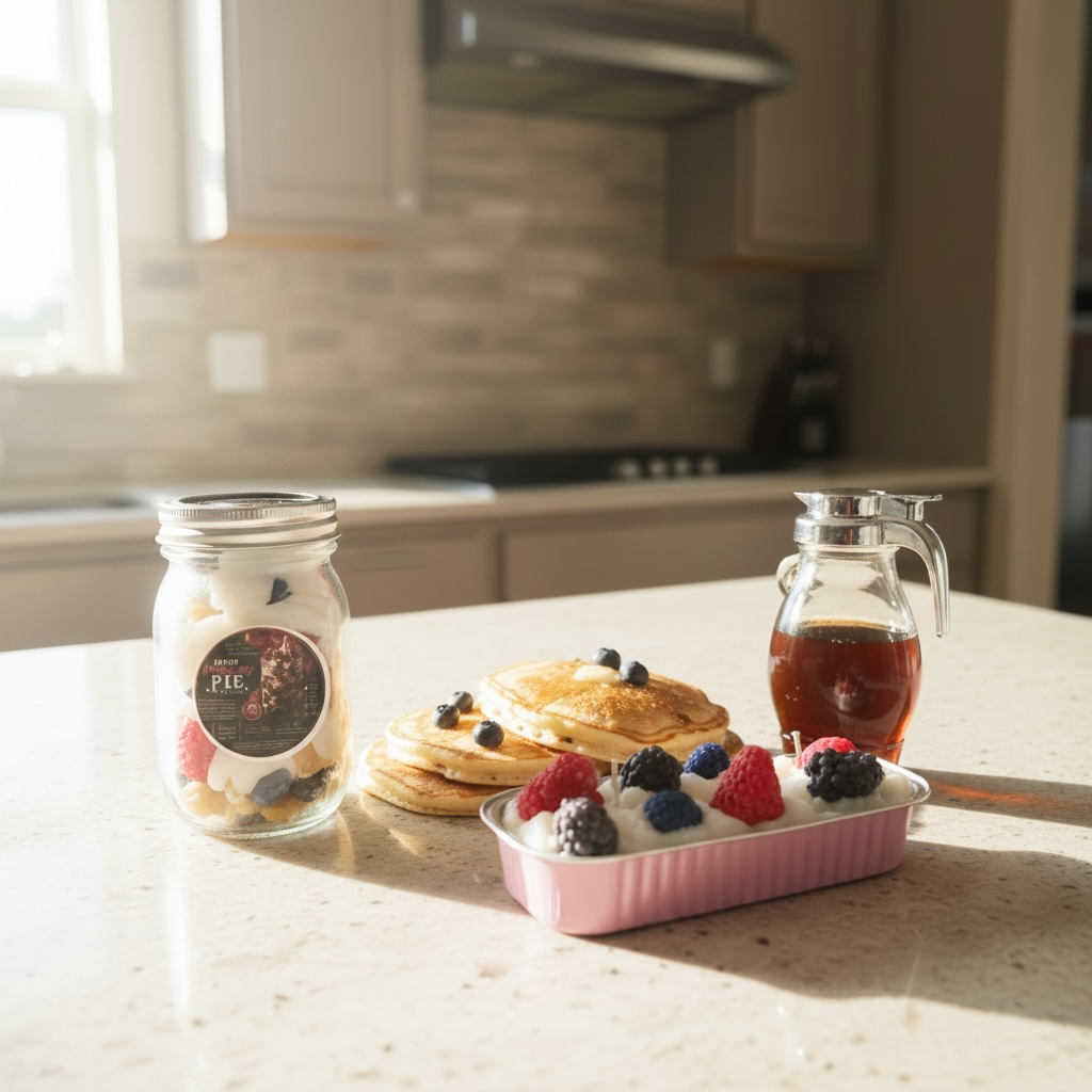 Loaded Mixed Berry pie in a jar