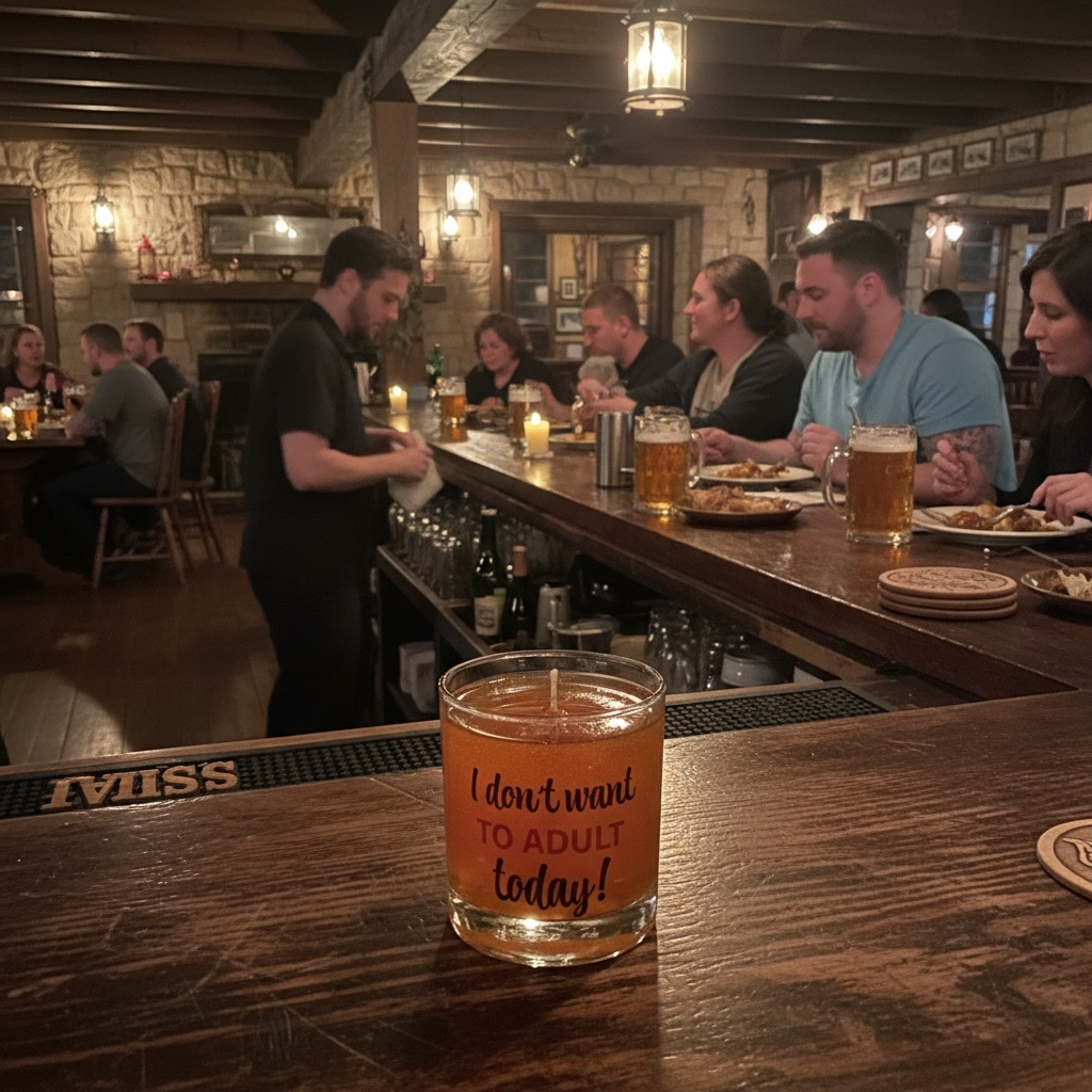 I Don’t Want To Adult Whiskey Candle