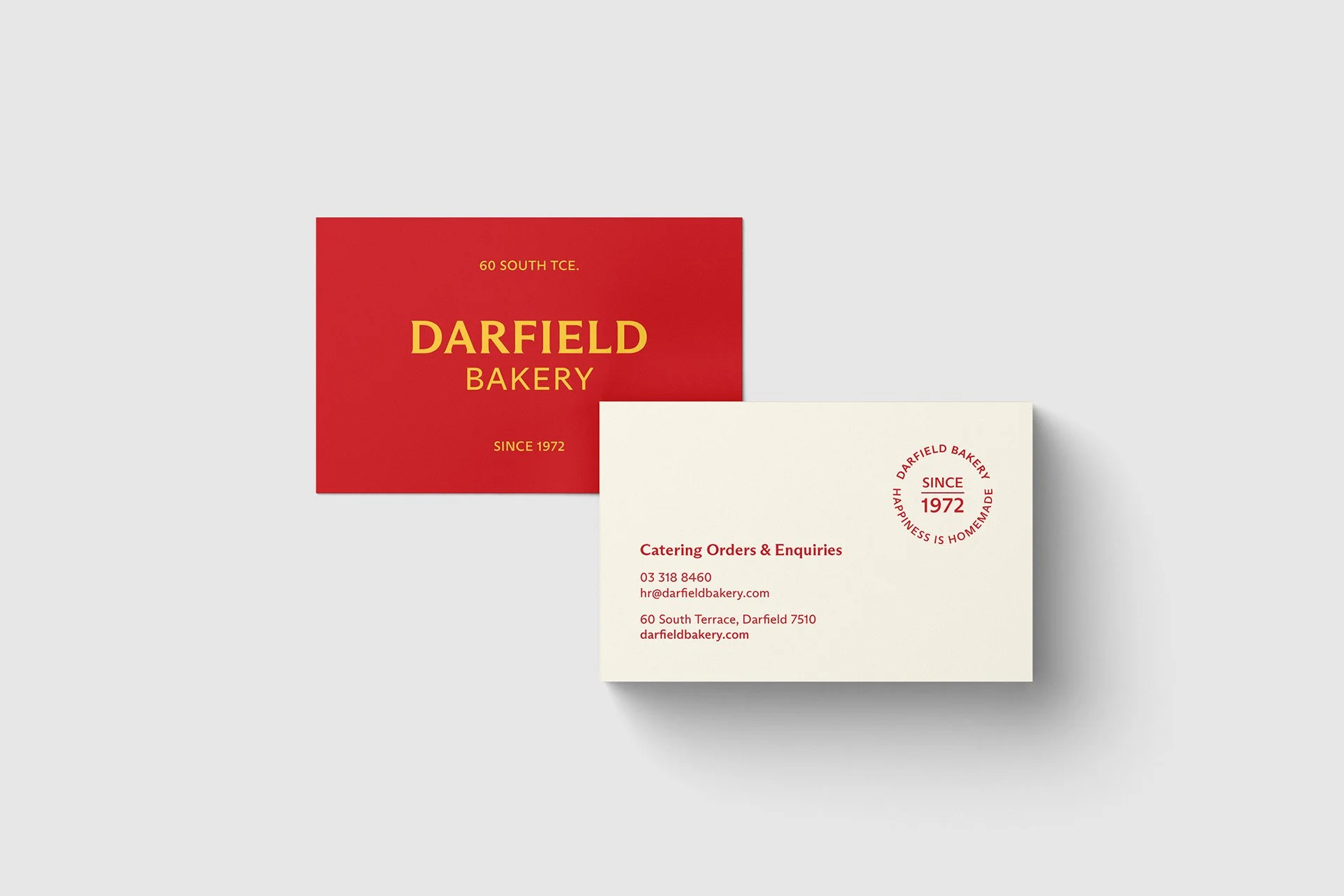 Darfield Bakery business card artwork by Victoria Wigzell
