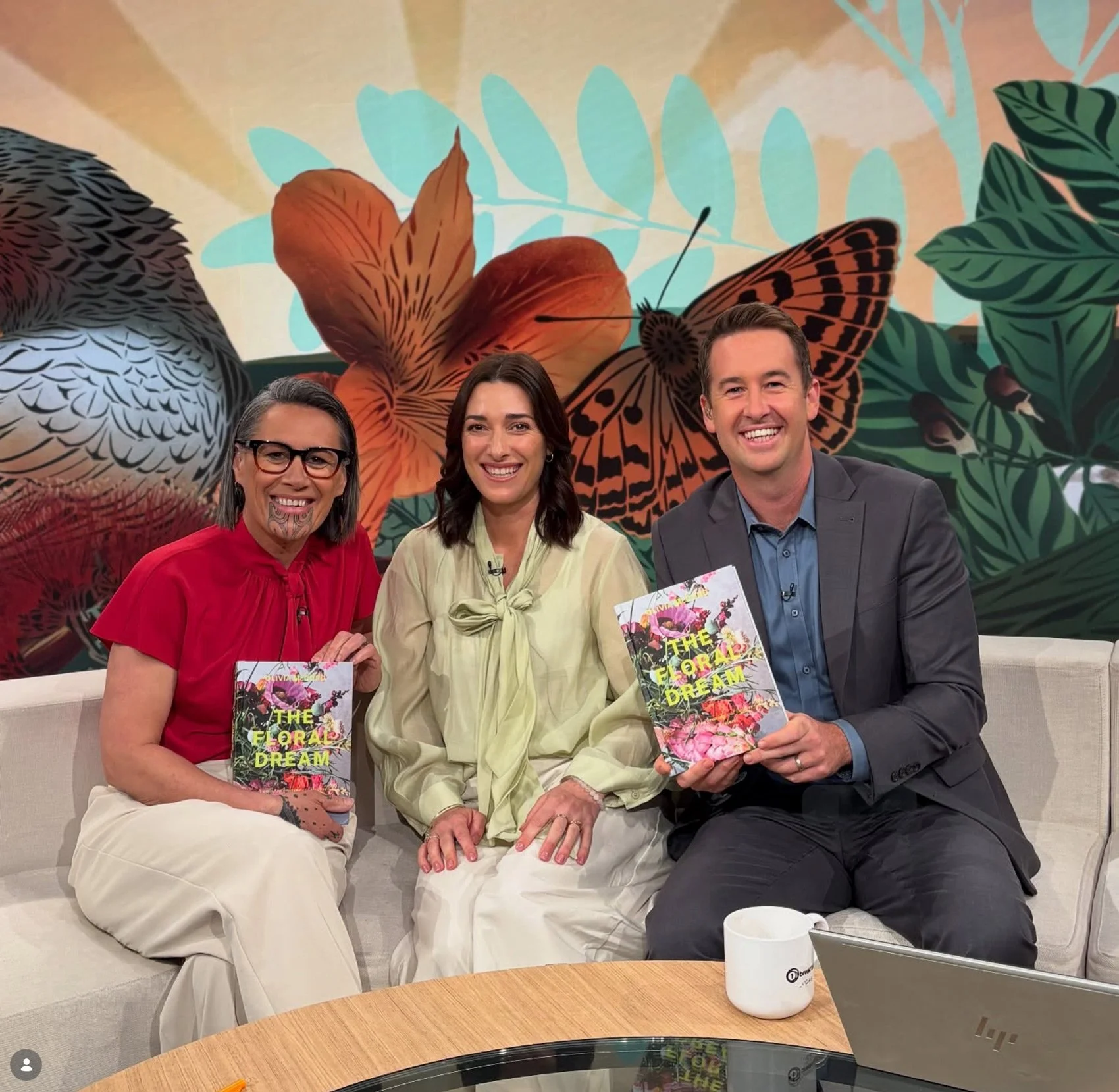 Olivia McCord, author of The Floral Dream, appearing on TVNZ Breakfast