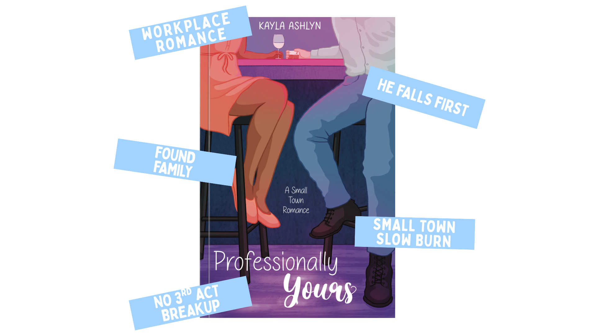 Book Cover with romance tropes