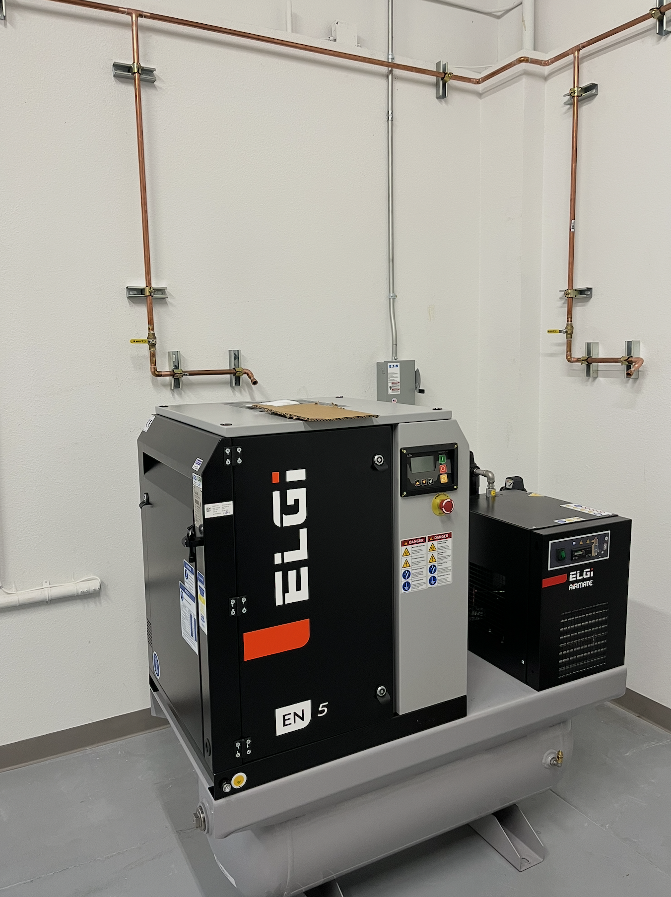 Air Compressor & Copper Distribution
