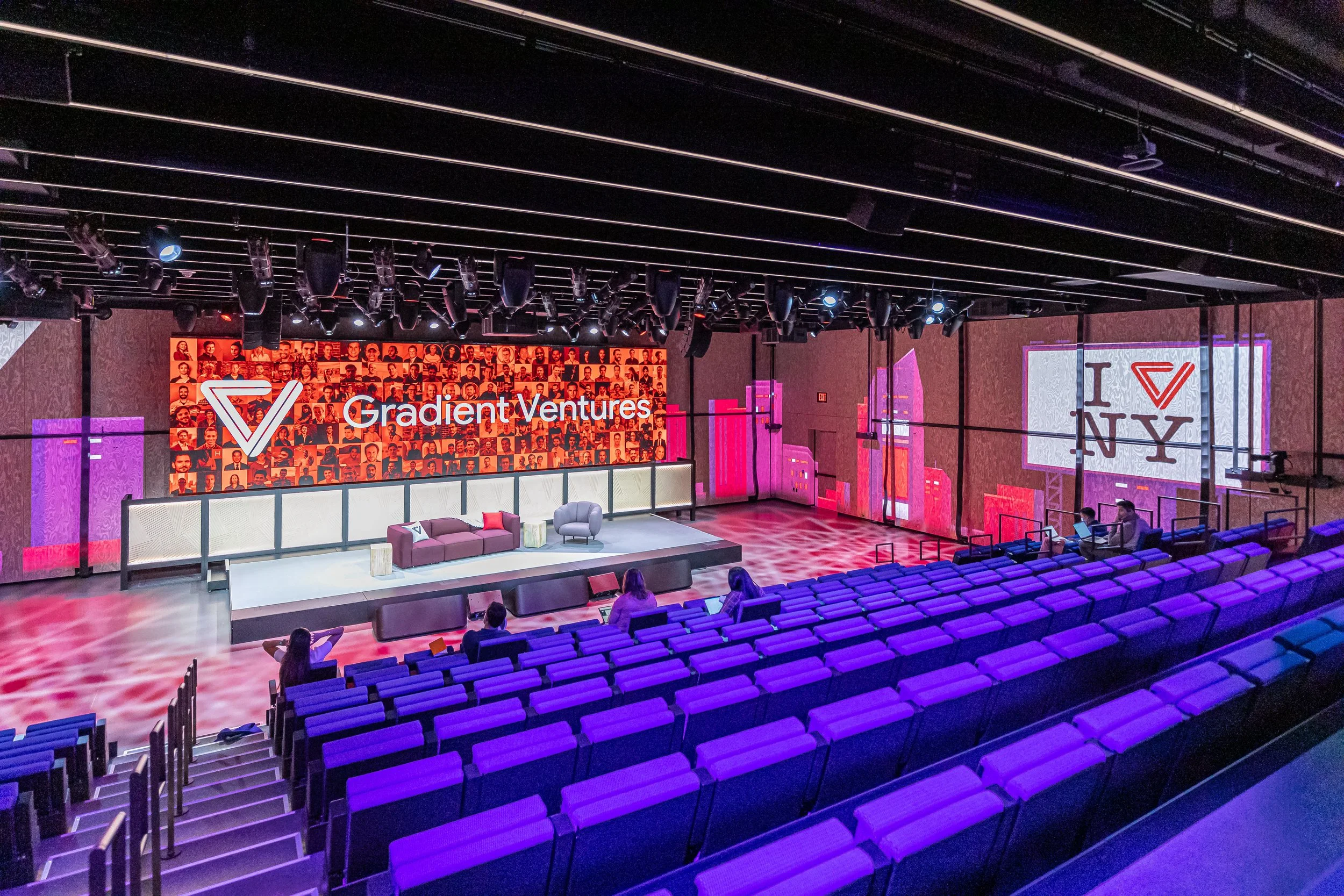 I Love NY side projection