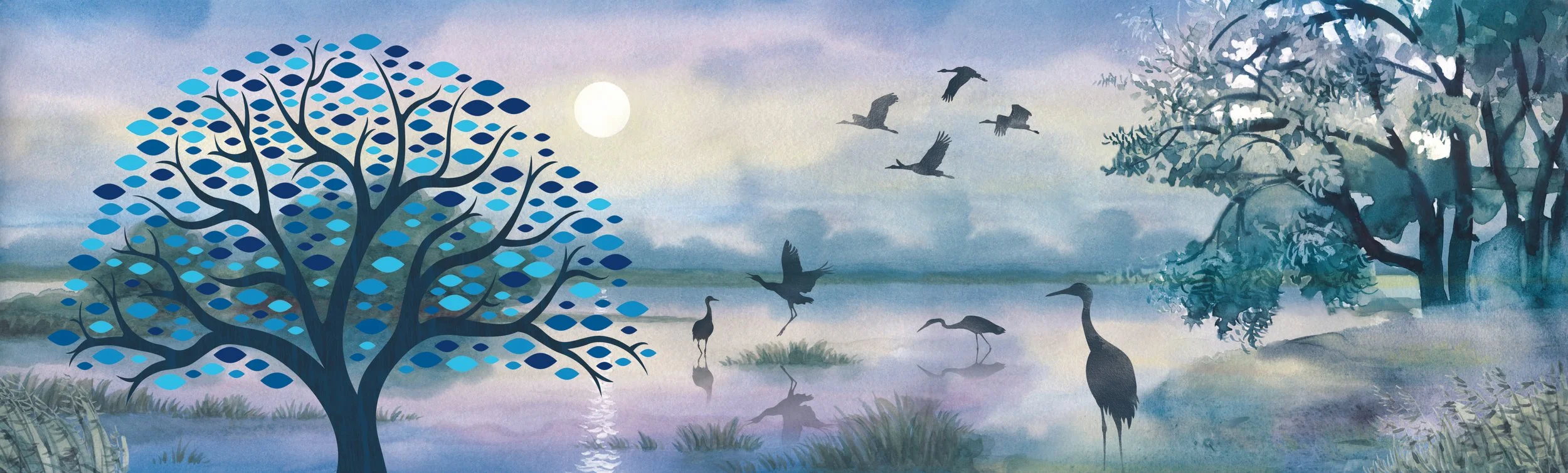 Watercolor Donor Wall