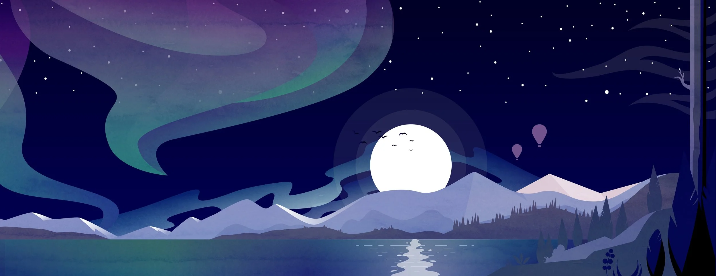 Aurora Borealis Illustration